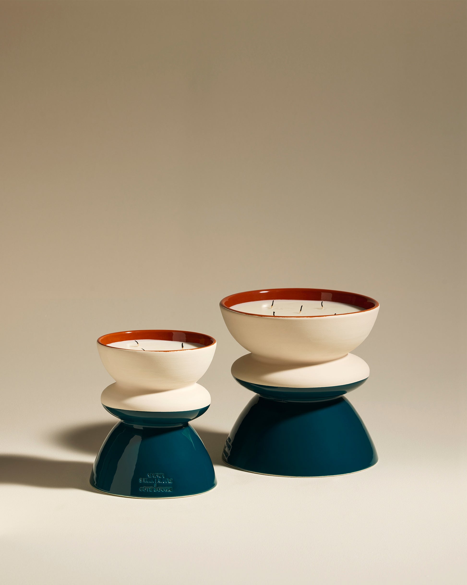 Bougie Tamtam - Bleu Sarah luxe Maison Sarah Lavoine Bleu Sarah Céramique   18 cm 5