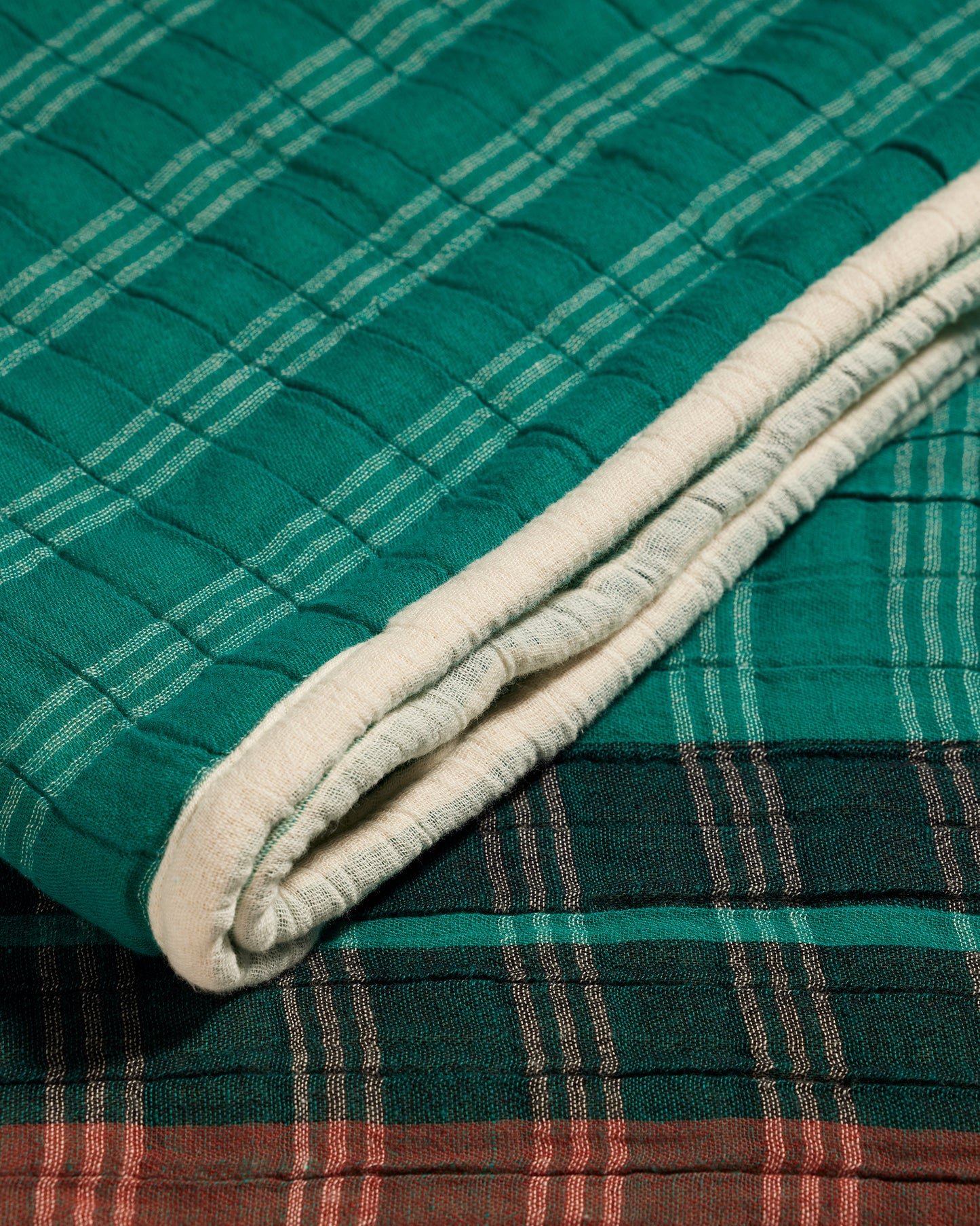 Plaid Camino - Amazonite luxe Maison Sarah Lavoine Amazonite Coton  230 cm 170 cm 4