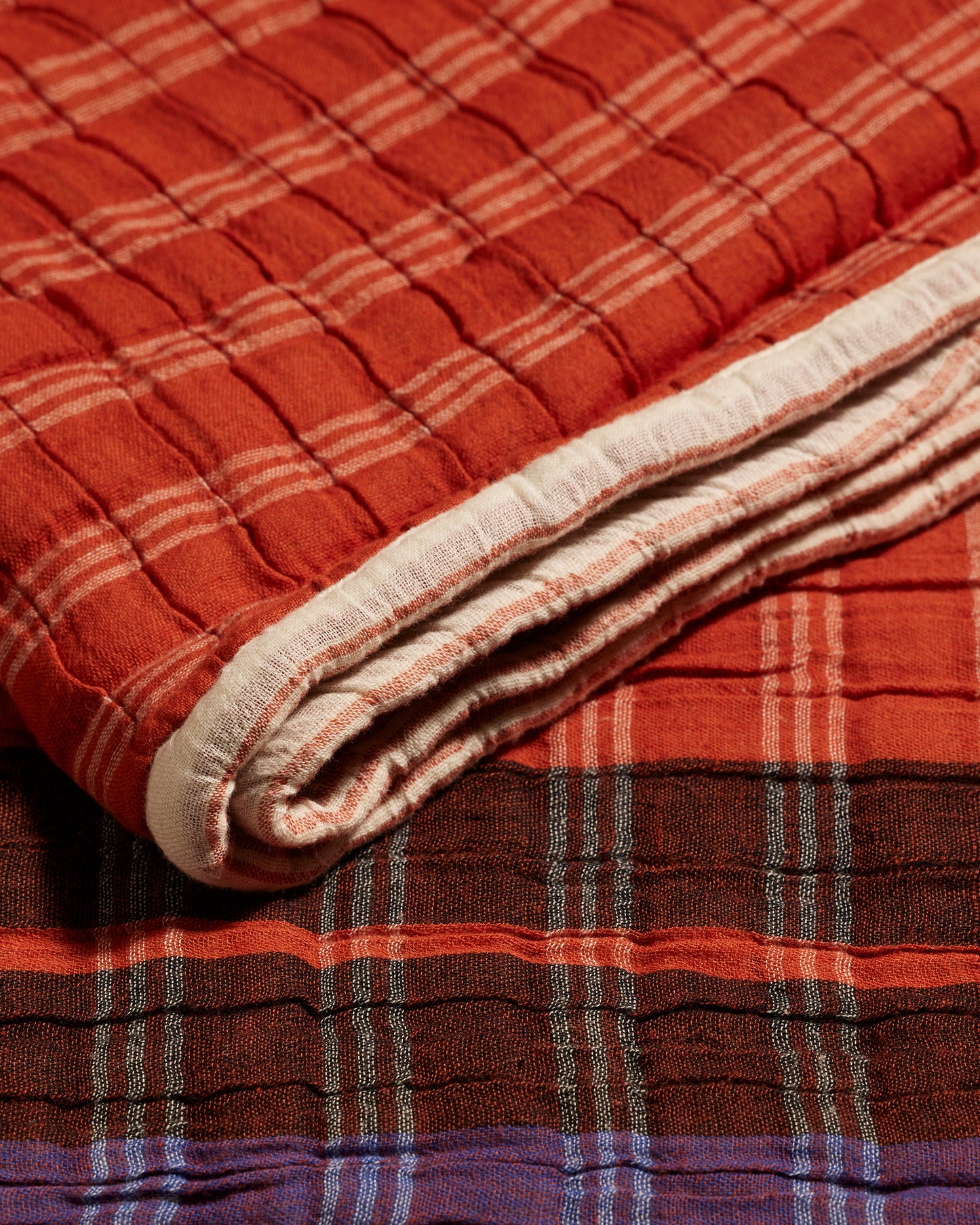 Plaid Camino - Terracotta luxe Maison Sarah Lavoine Terracotta Coton  230 cm 170 cm 2