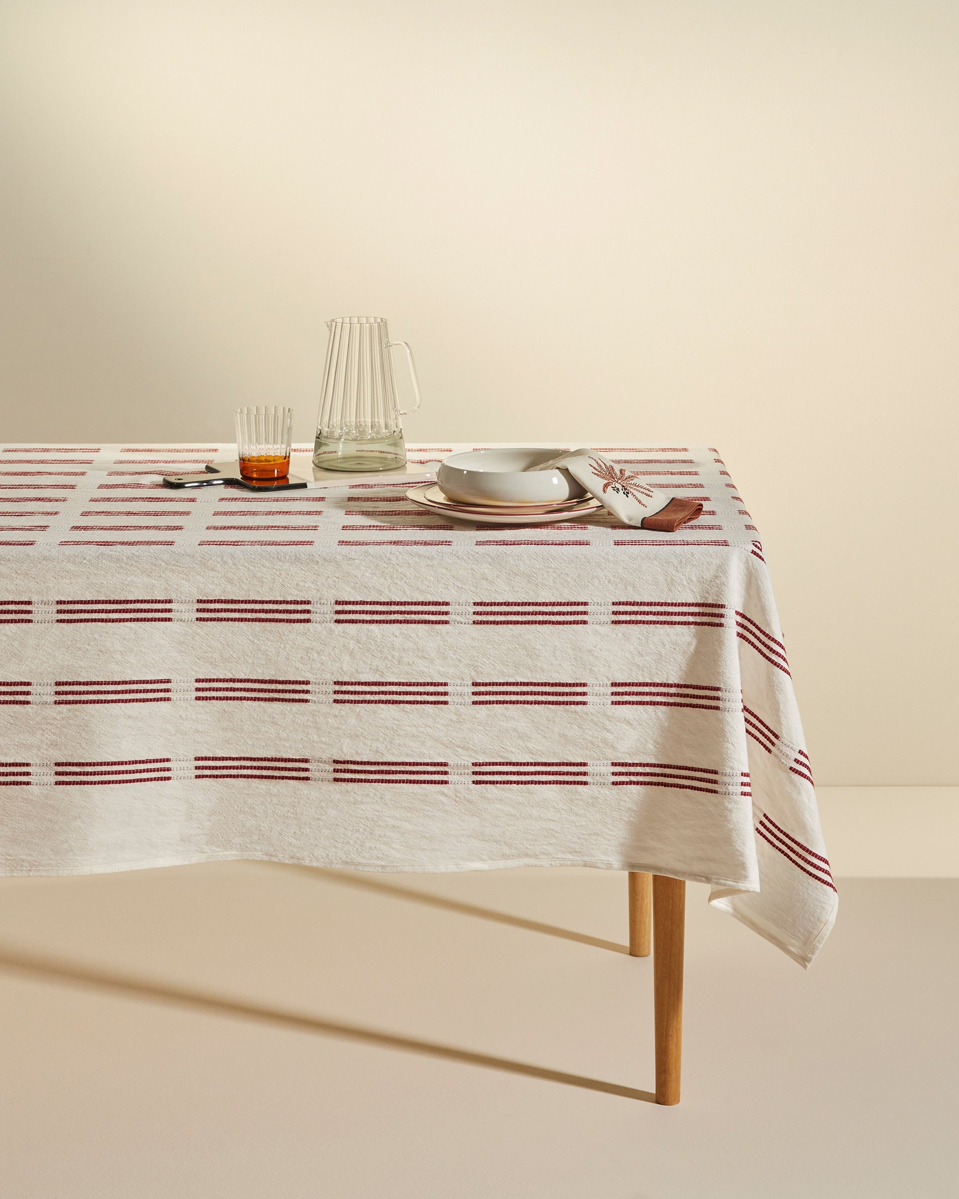 Nappe Rideau Escale - Terracotta haut de gamme Maison Sarah Lavoine Terracotta Coton  350 cm 175 cm 1