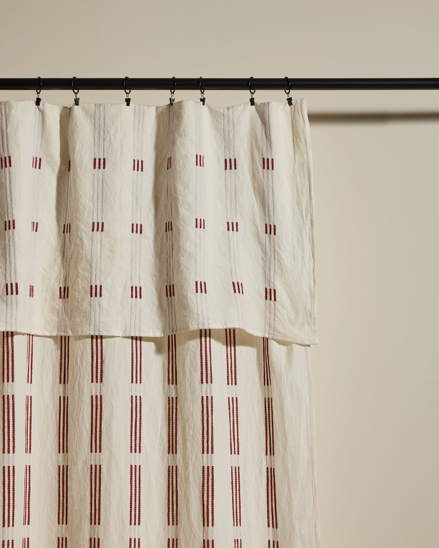 Nappe Rideau Escale - Terracotta haut de gamme Maison Sarah Lavoine Terracotta Coton  350 cm 175 cm 4