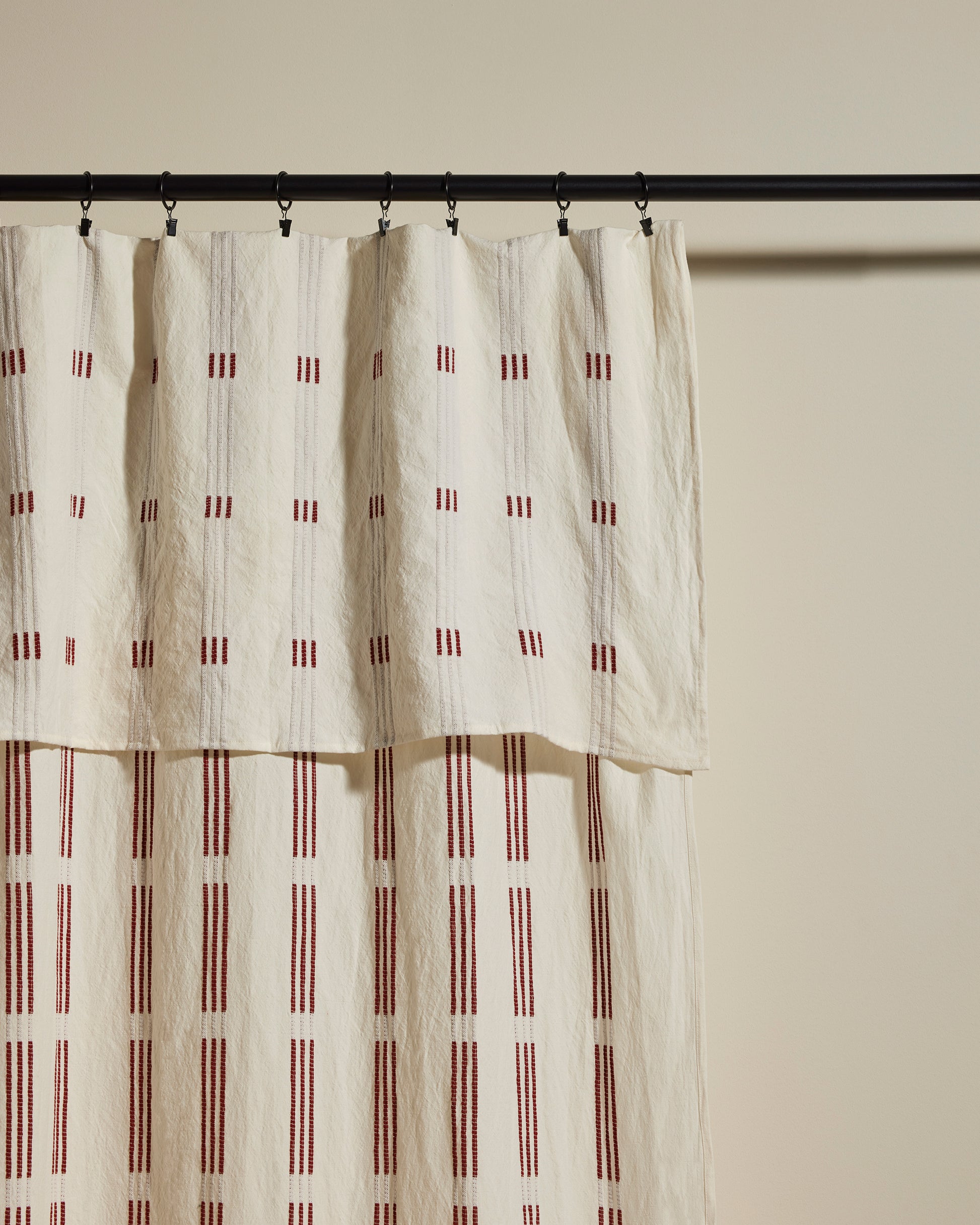 Nappe Rideau Escale - Terracotta haut de gamme Maison Sarah Lavoine Terracotta Coton  350 cm 175 cm 4