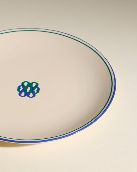 Assiette plate Reflet - Outremer 3 - Décoration Design