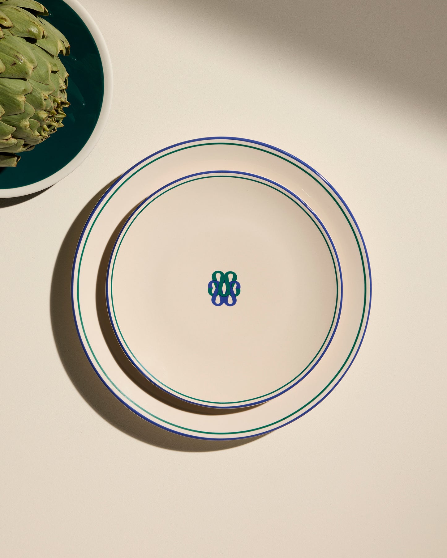 Assiette plate Reflet - Outremer 4 - Décoration Design