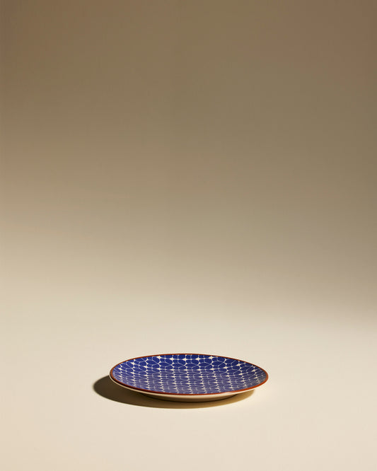 Assiette à dessert Flore - Outremer design Maison Sarah Lavoine Outremer Grès   1