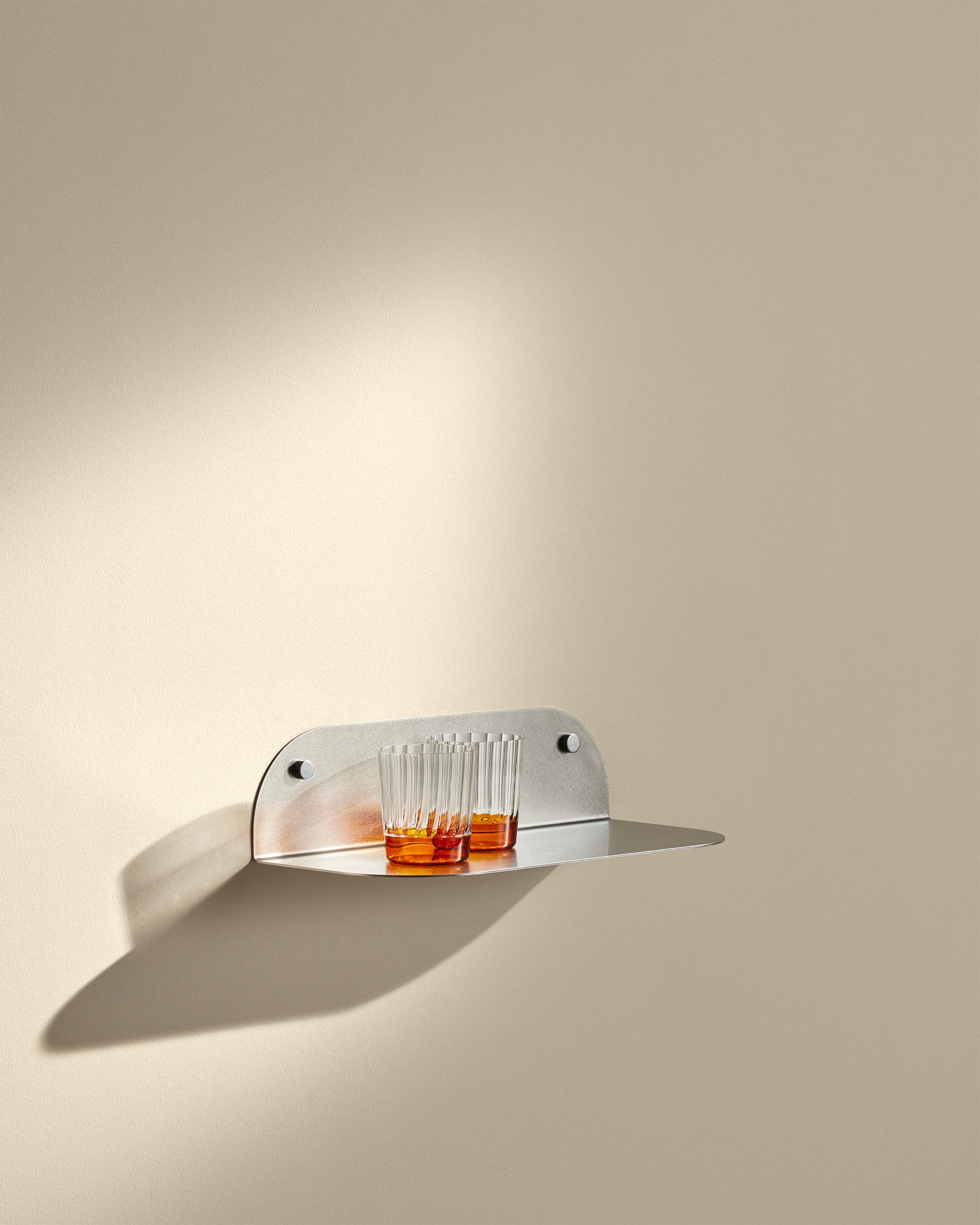 Etagère murale Tokyo - Inox brossé design Maison Sarah Lavoine Inox brossé Inox brossé 40 cm  2