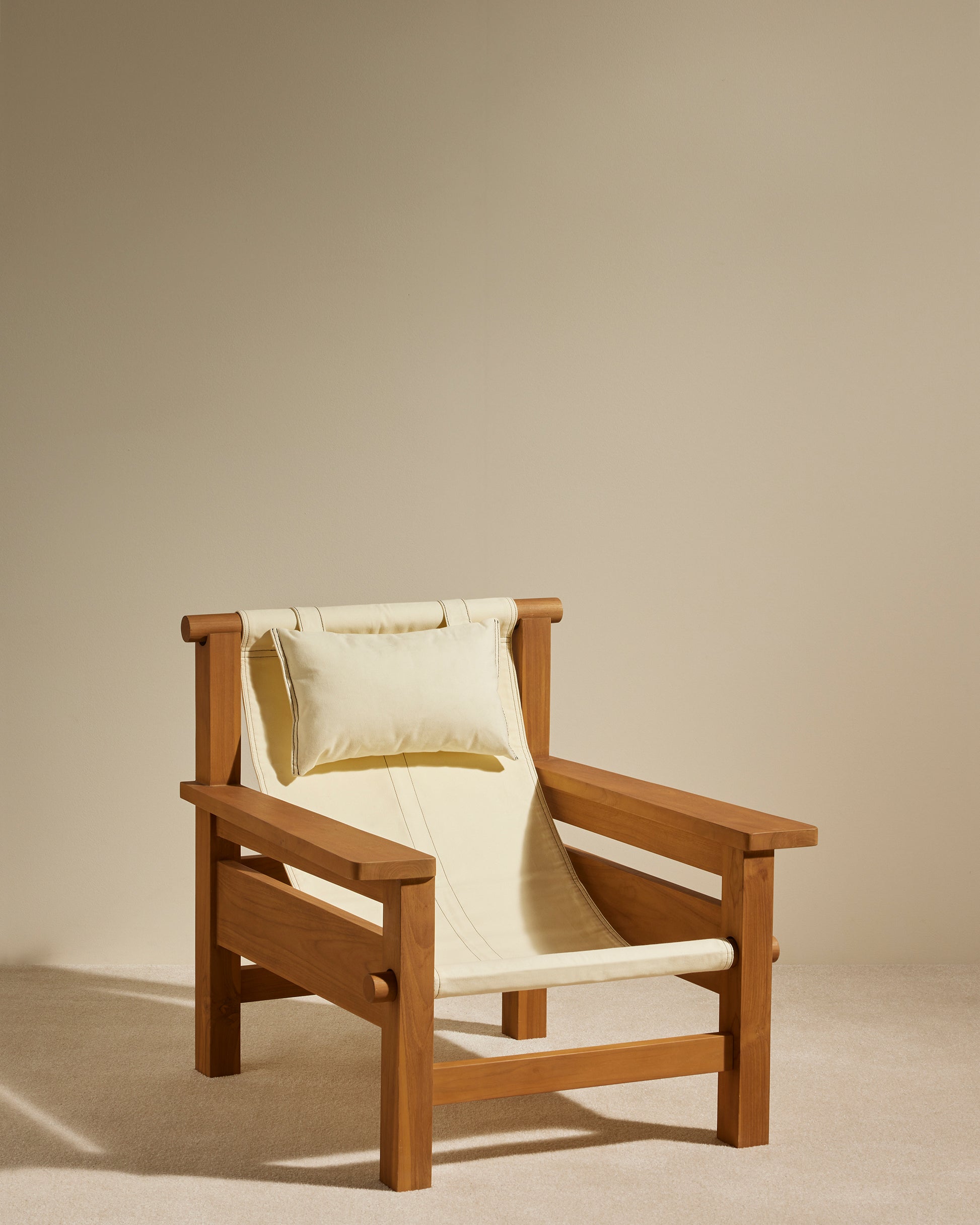 Fauteuil Graney - Ecru design Maison Sarah Lavoine Ecru Teak  90 cm 83 cm 2