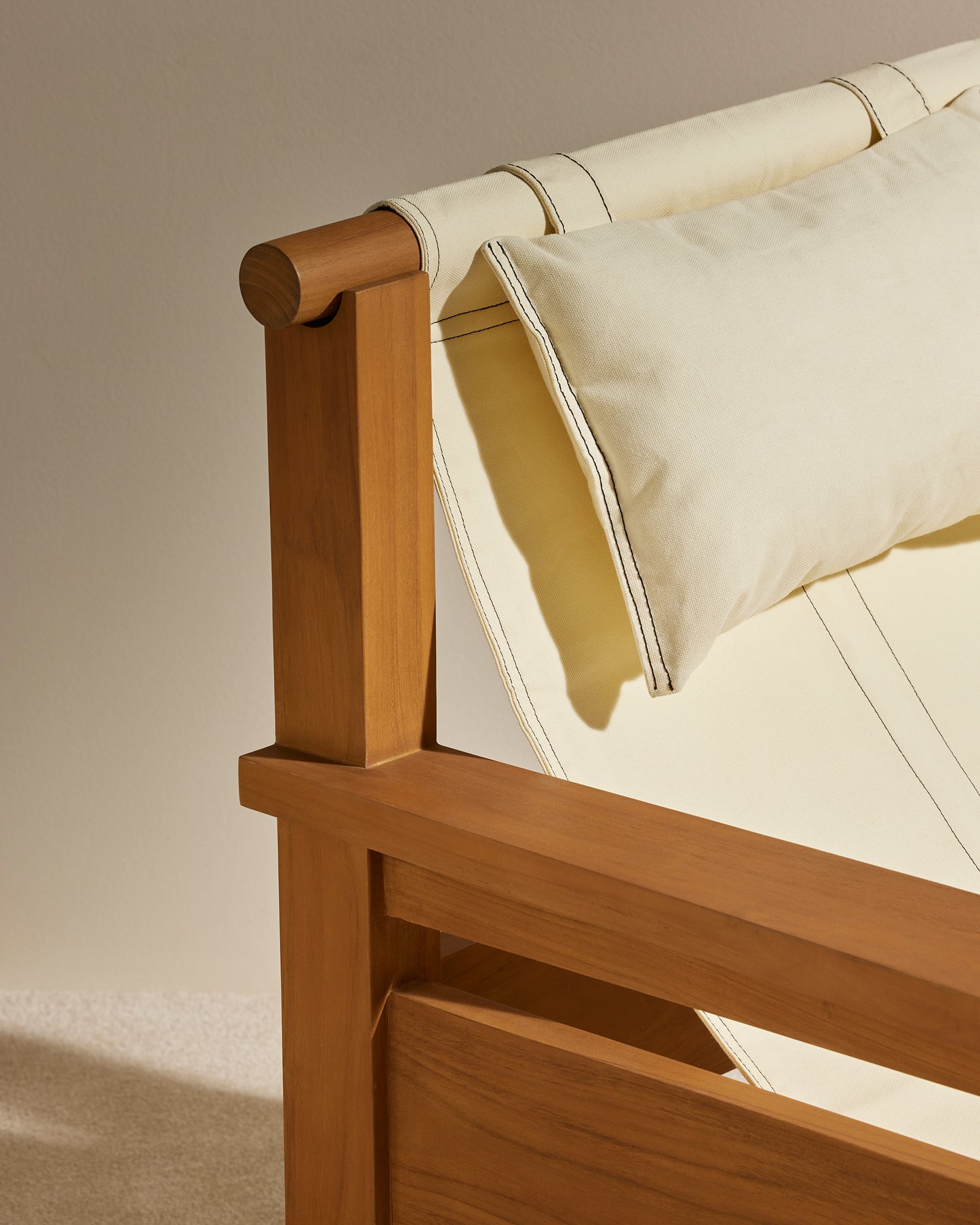 Fauteuil Graney - Ecru design Maison Sarah Lavoine Ecru Teak  90 cm 83 cm 3