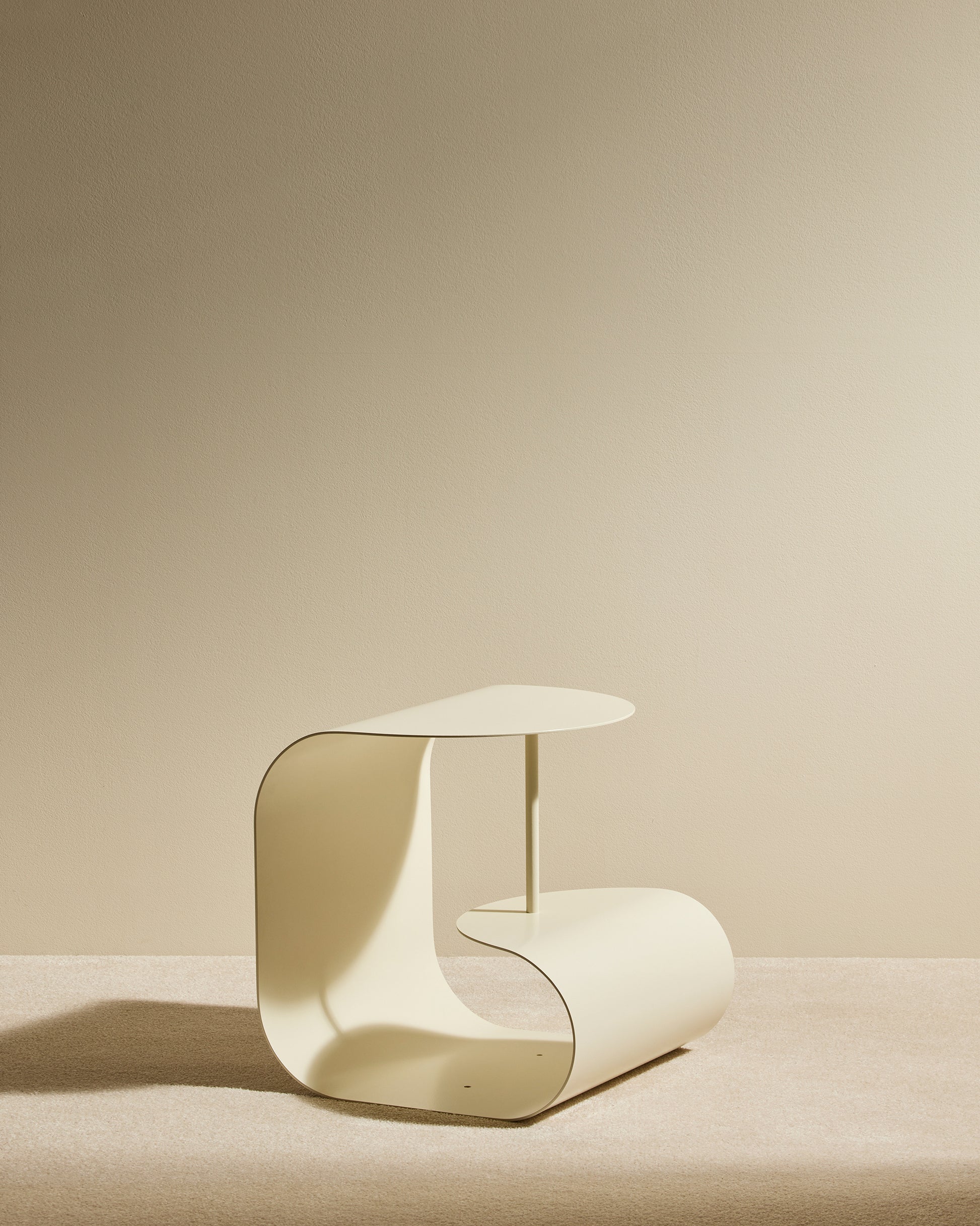 Table d'appoint Gégé - Ecru design Maison Sarah Lavoine Ecru Acier 45 cm 45 cm 1