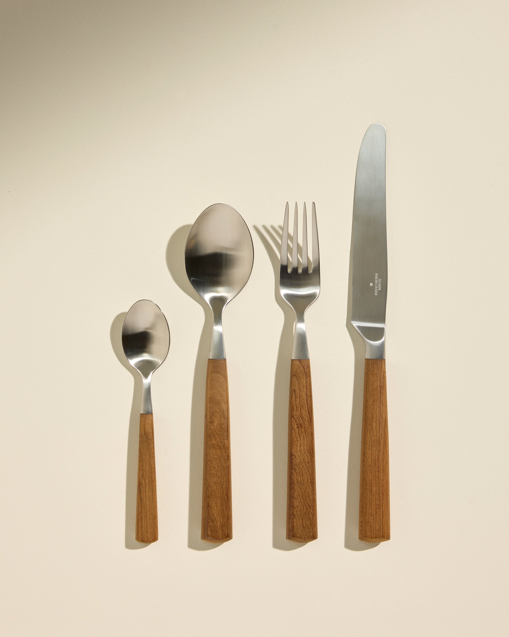 Coffret 24 couverts Bois 1 - Décoration Design