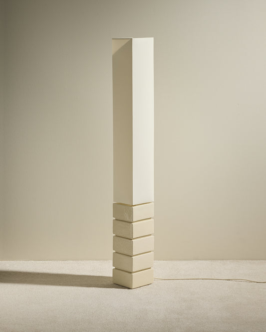 Tower Floor Lamp - Ecru