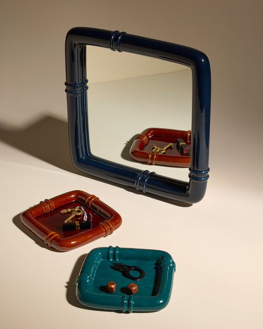 Miroir Coco - Bleu Noir