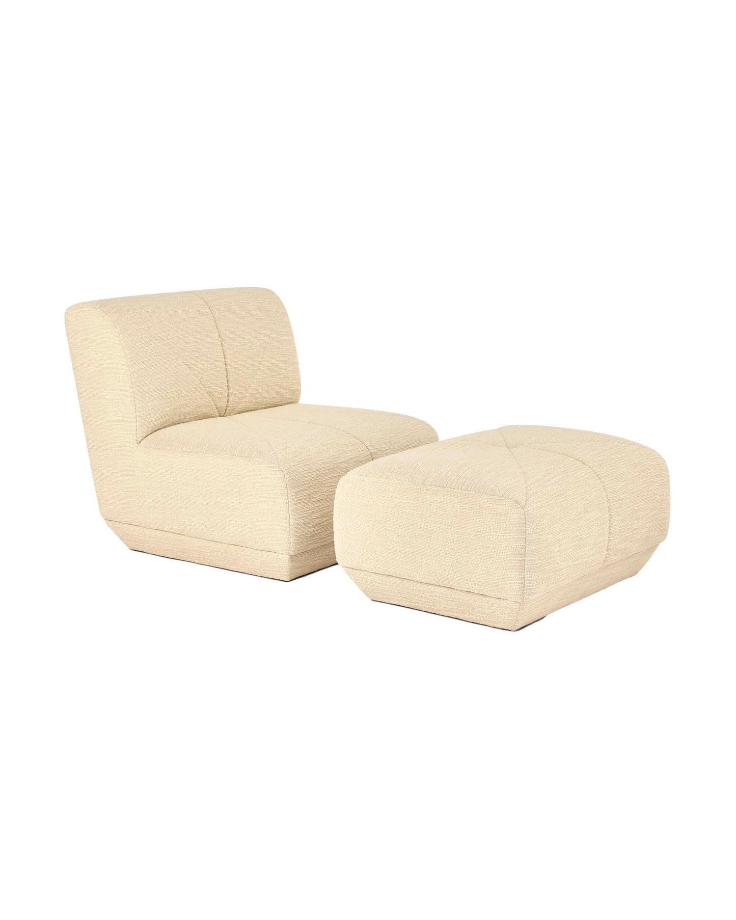 Pouf Chill - Ecru design Maison Sarah Lavoine Ecru Laine bouclée 85 cm 6