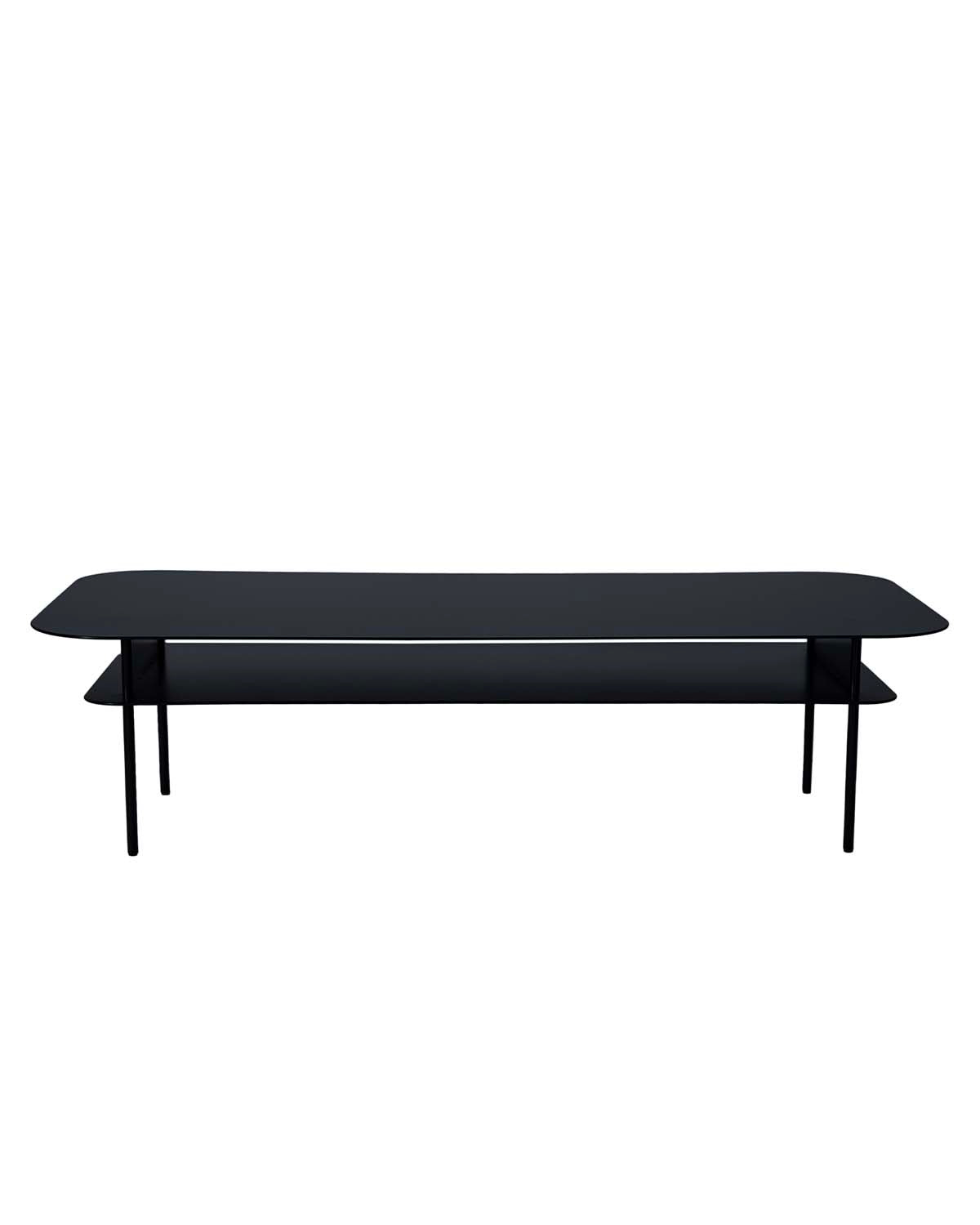Table Basse Tokyo Rectangulaire - Noir design Maison Sarah Lavoine Noir Acier Ciré 150 cm 40 cm 1