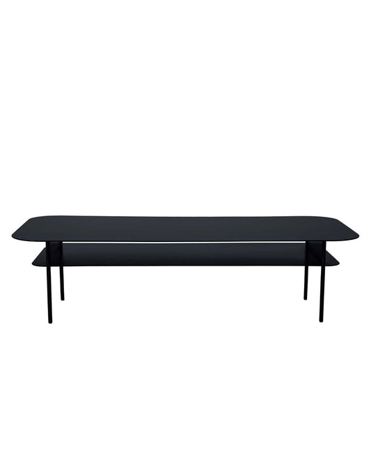 Table Basse Tokyo Rectangulaire - Noir design Maison Sarah Lavoine Noir Acier Ciré 150 cm 40 cm 1