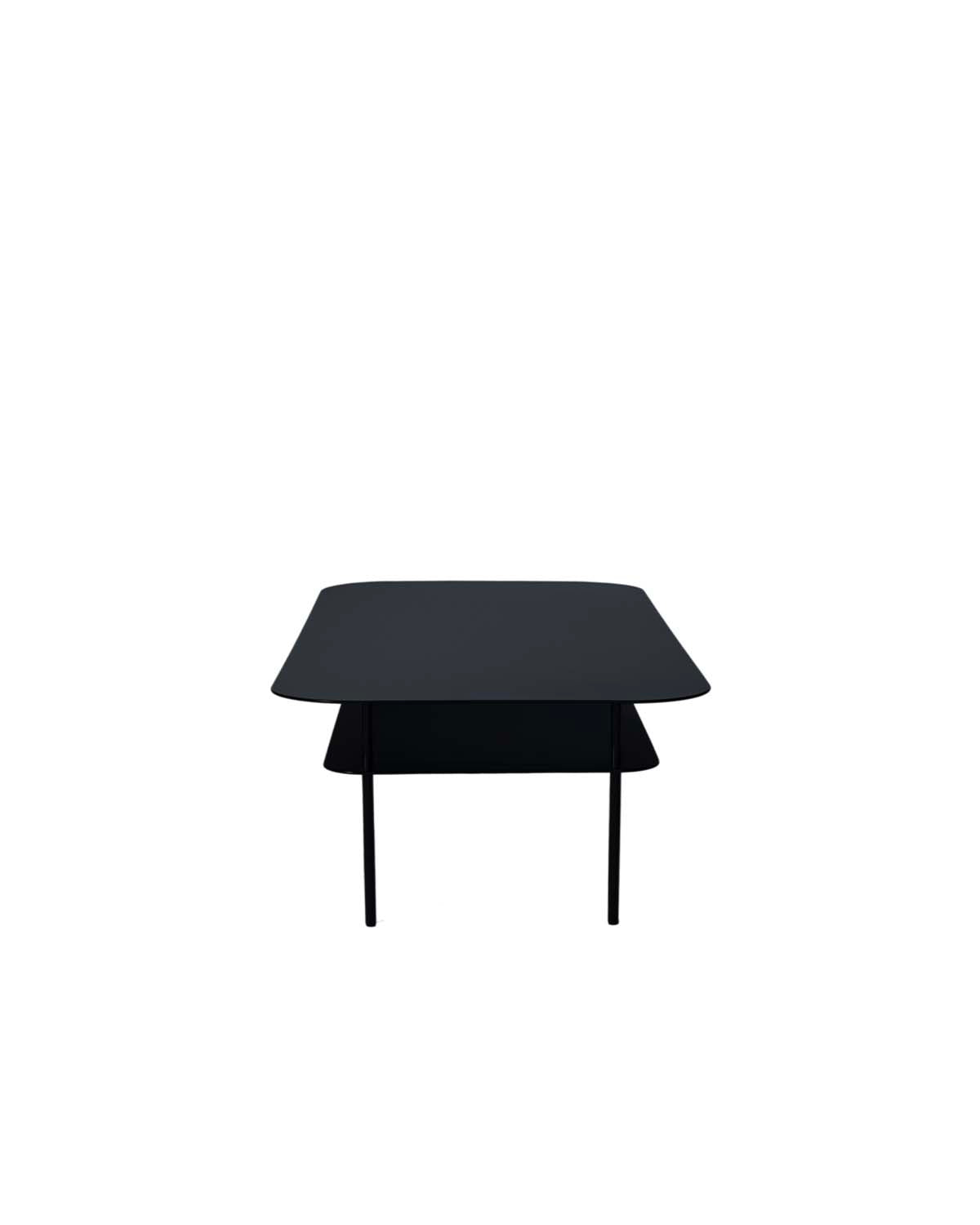 Table Basse Tokyo Rectangulaire - Noir design Maison Sarah Lavoine Noir Acier Ciré 150 cm 40 cm 2