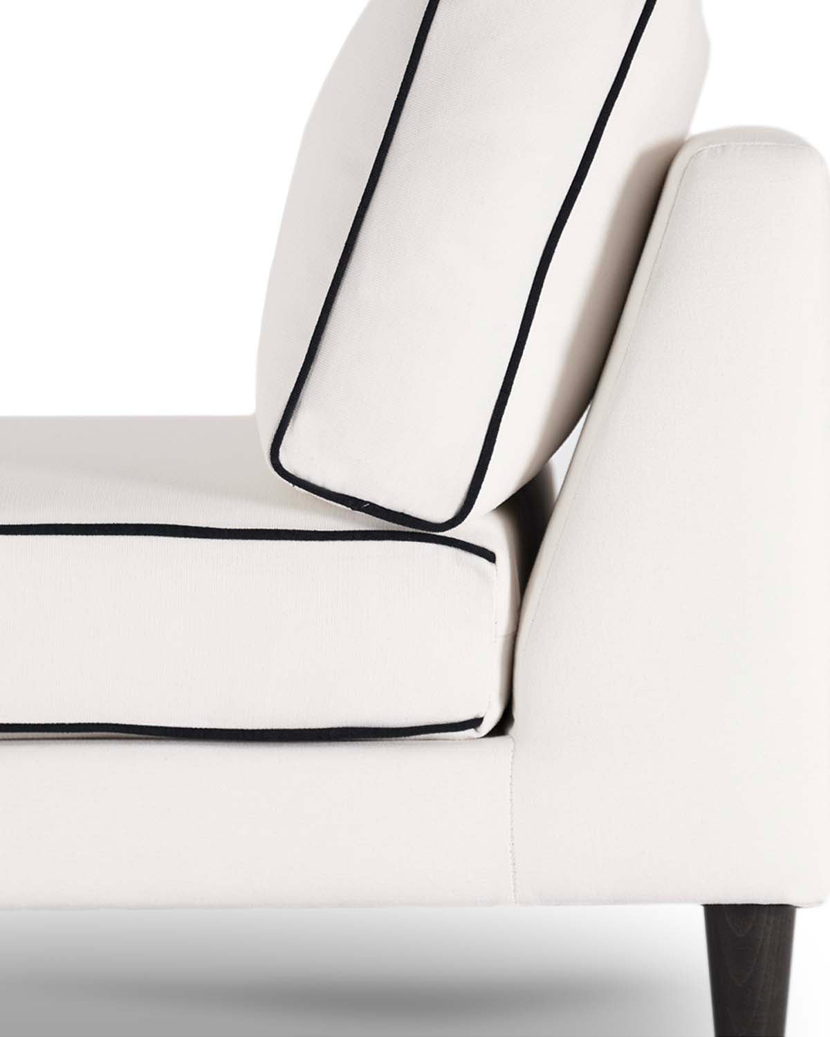 Chauffeuse Noa - Blanc / Noir design Maison Sarah Lavoine Blanc / Noir Coton 80 cm 80 cm 6