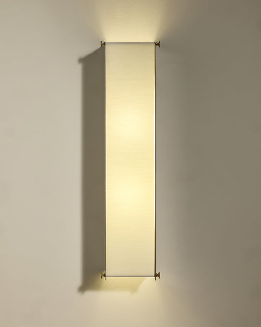 Boxie wall light - Brushed stainless steel