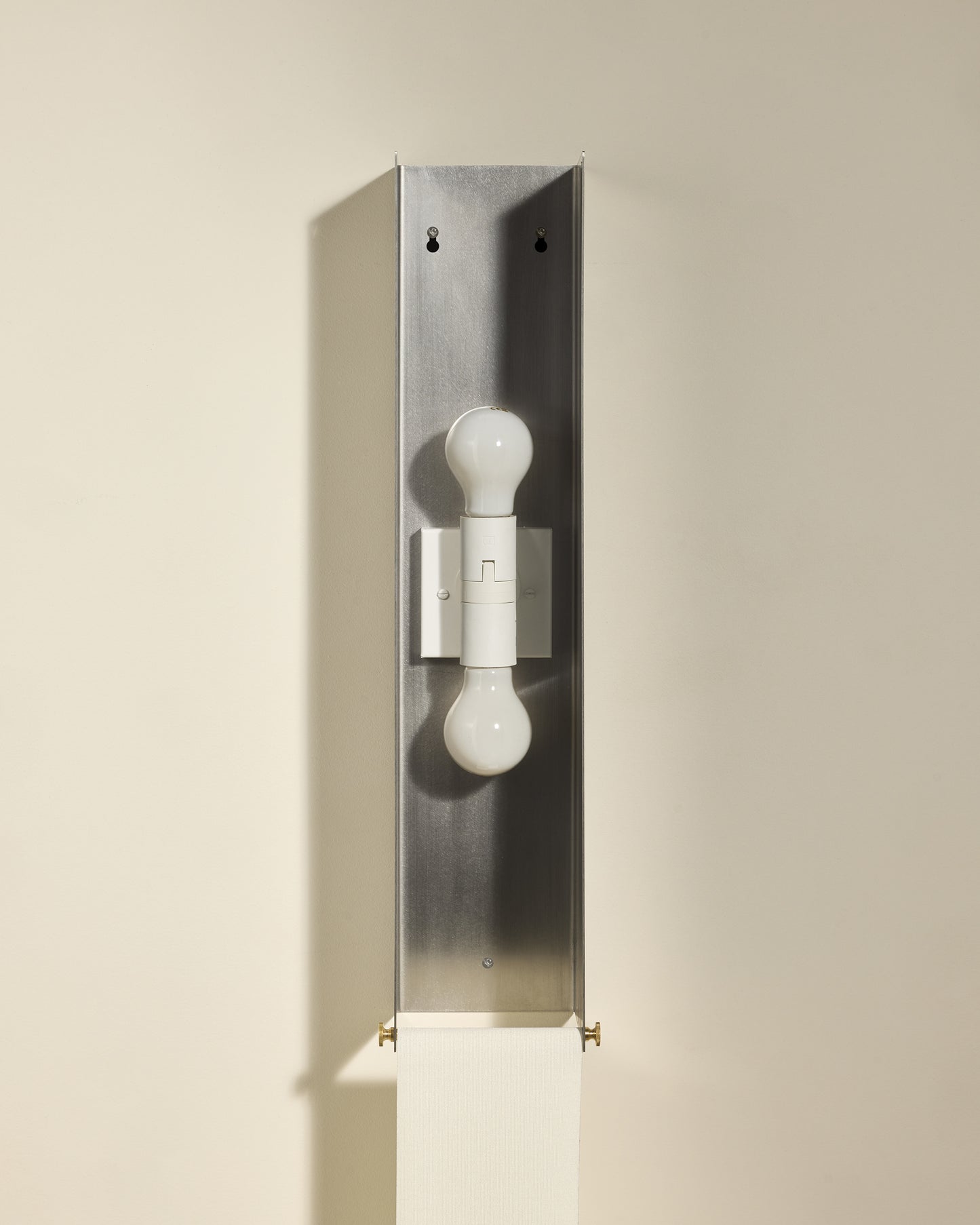 Boxie wall light - Brushed stainless steel