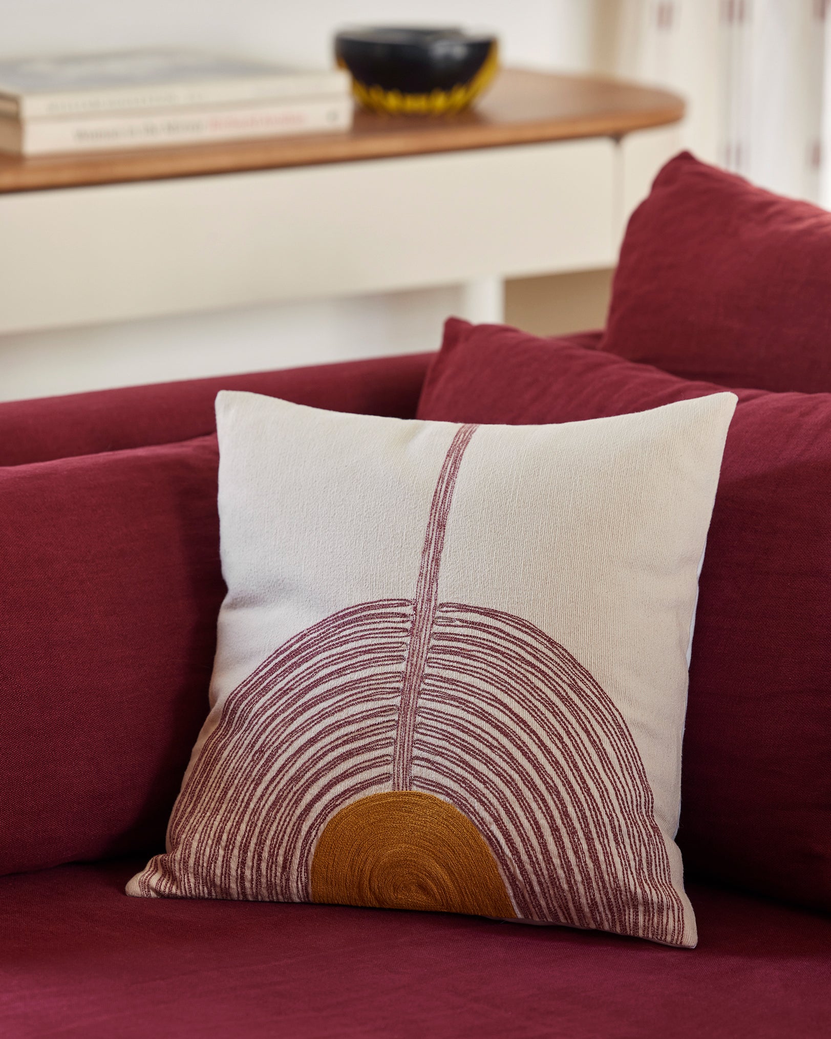 Coussin Mirage - Terracotta design Maison Sarah Lavoine Terracotta Coton  42 cm 42 cm 4