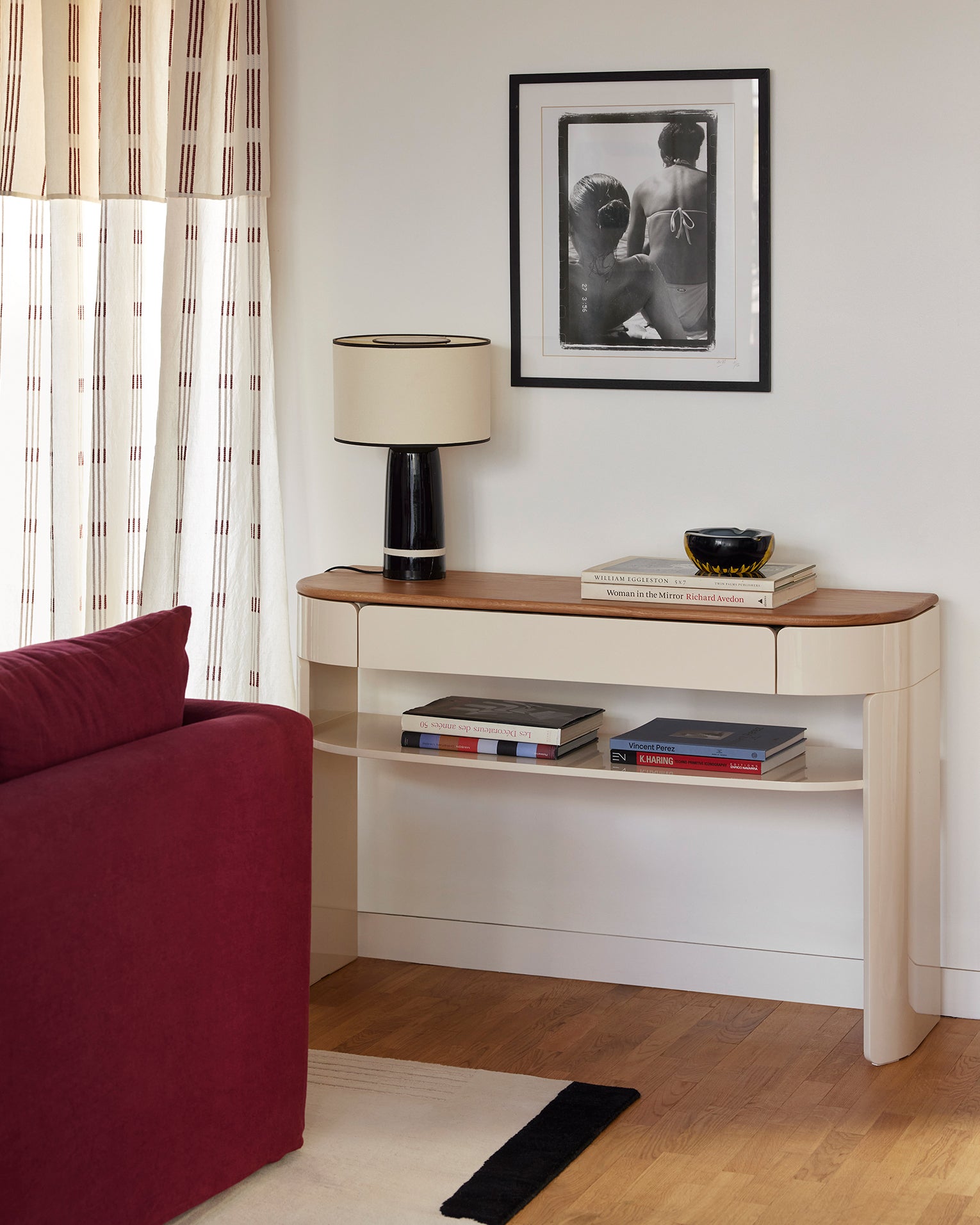 Console à tiroir Equilibre - Ecru design Maison Sarah Lavoine Ecru Chêne  120 cm 80 cm 6