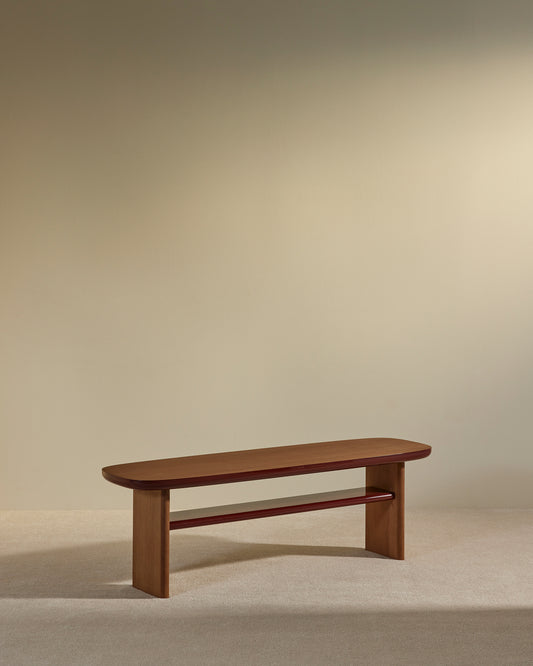 Banc Equilibre - Carmin design Maison Sarah Lavoine Carmin Chêne 140 cm 45 cm 3