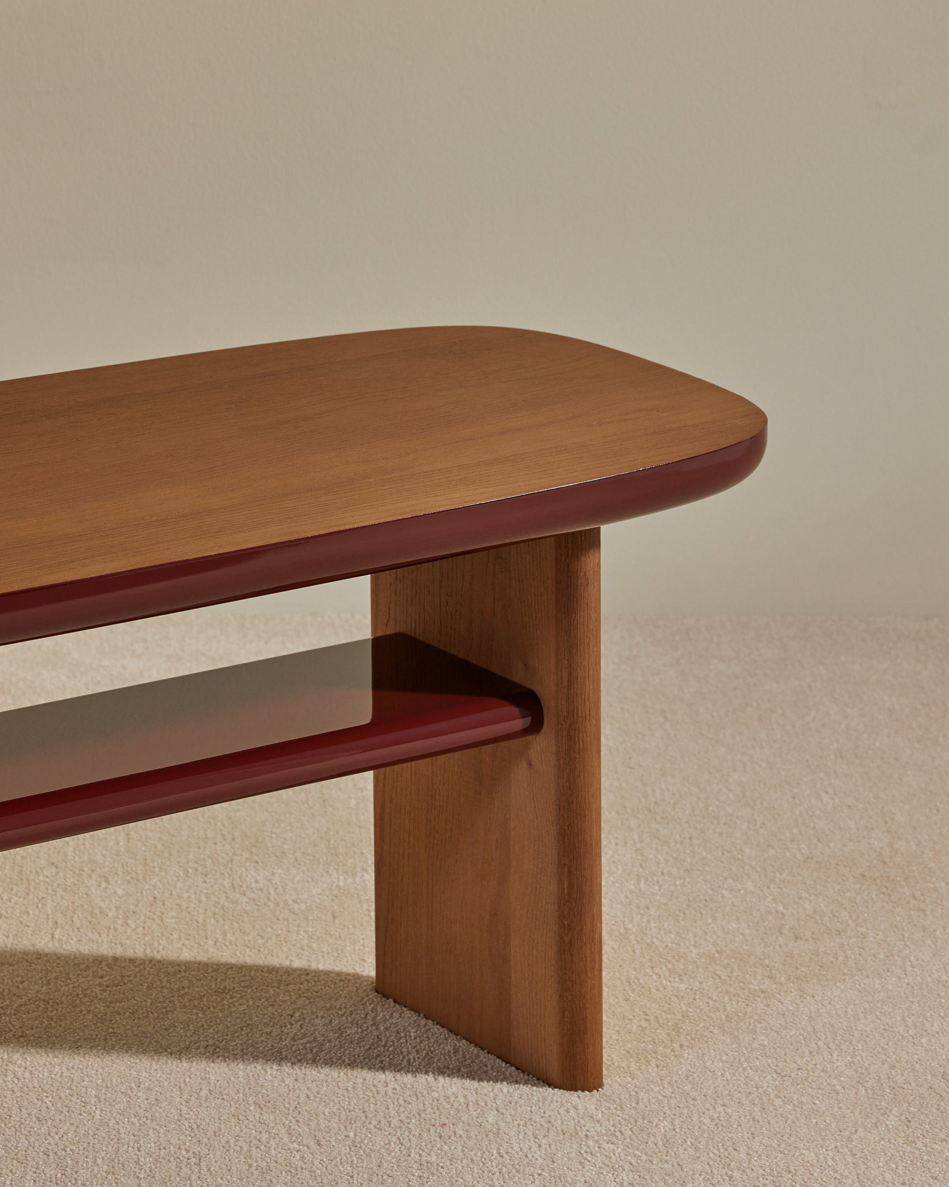 Banc Equilibre - Carmin design Maison Sarah Lavoine Carmin Chêne  140 cm 45 cm 4