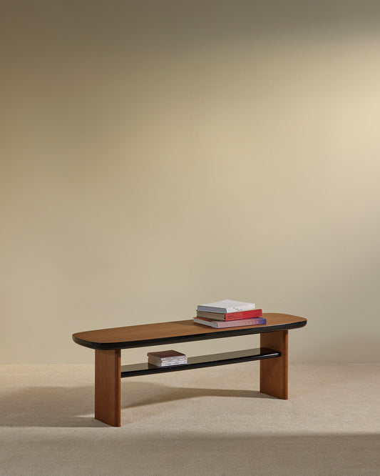 Banc Equilibre - Noir design Maison Sarah Lavoine Noir Chêne 140 cm 45 cm 2