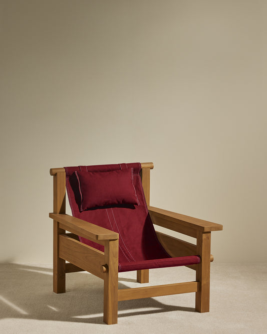 Graney armchair - Carmin design Maison Sarah Lavoine Carmin Teak 90 cm 83 cm 2
