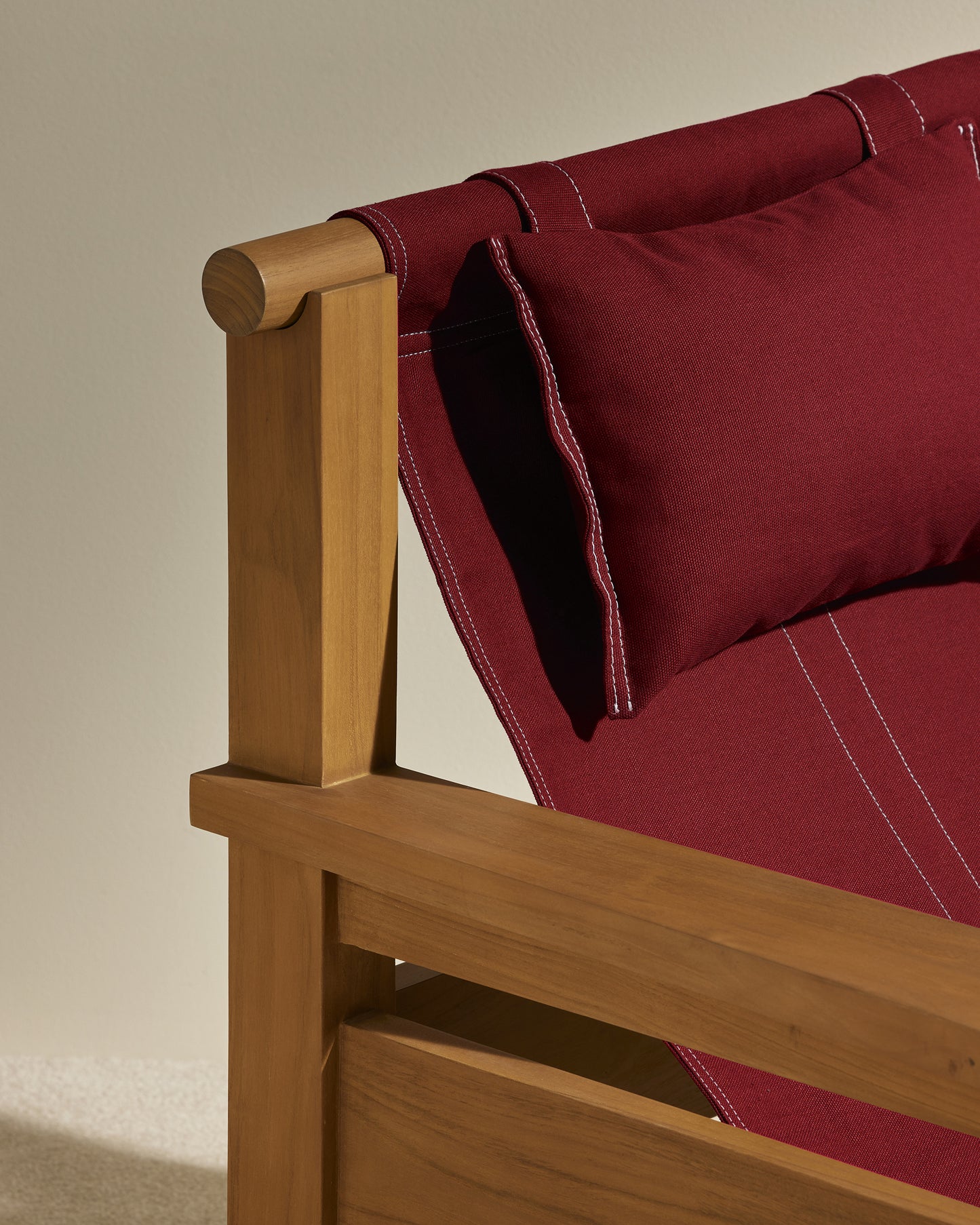 Fauteuil Graney - Carmin design Maison Sarah Lavoine Carmin Teak  90 cm 83 cm 3