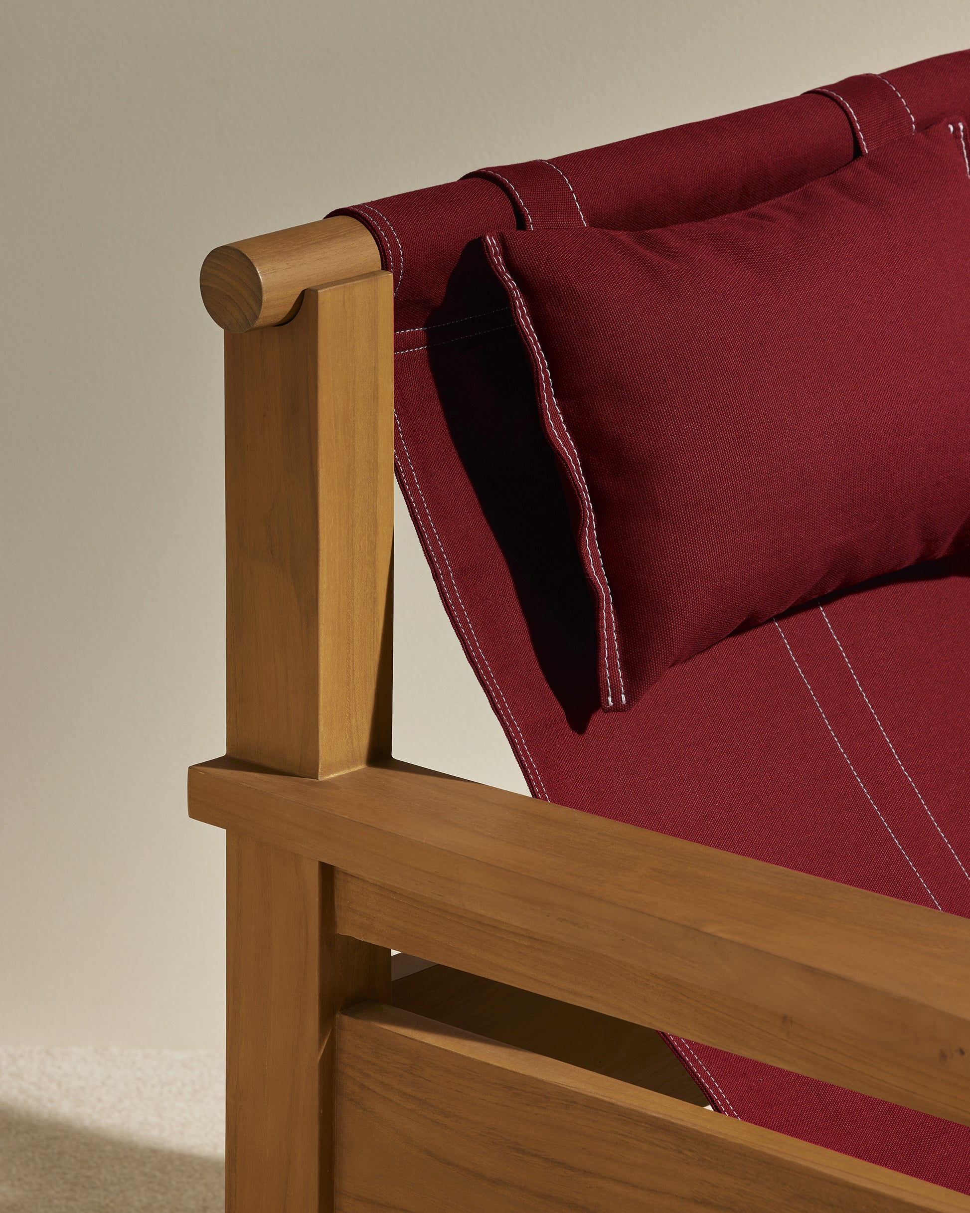 Fauteuil Graney - Carmin design Maison Sarah Lavoine Carmin Teak  90 cm 83 cm 3