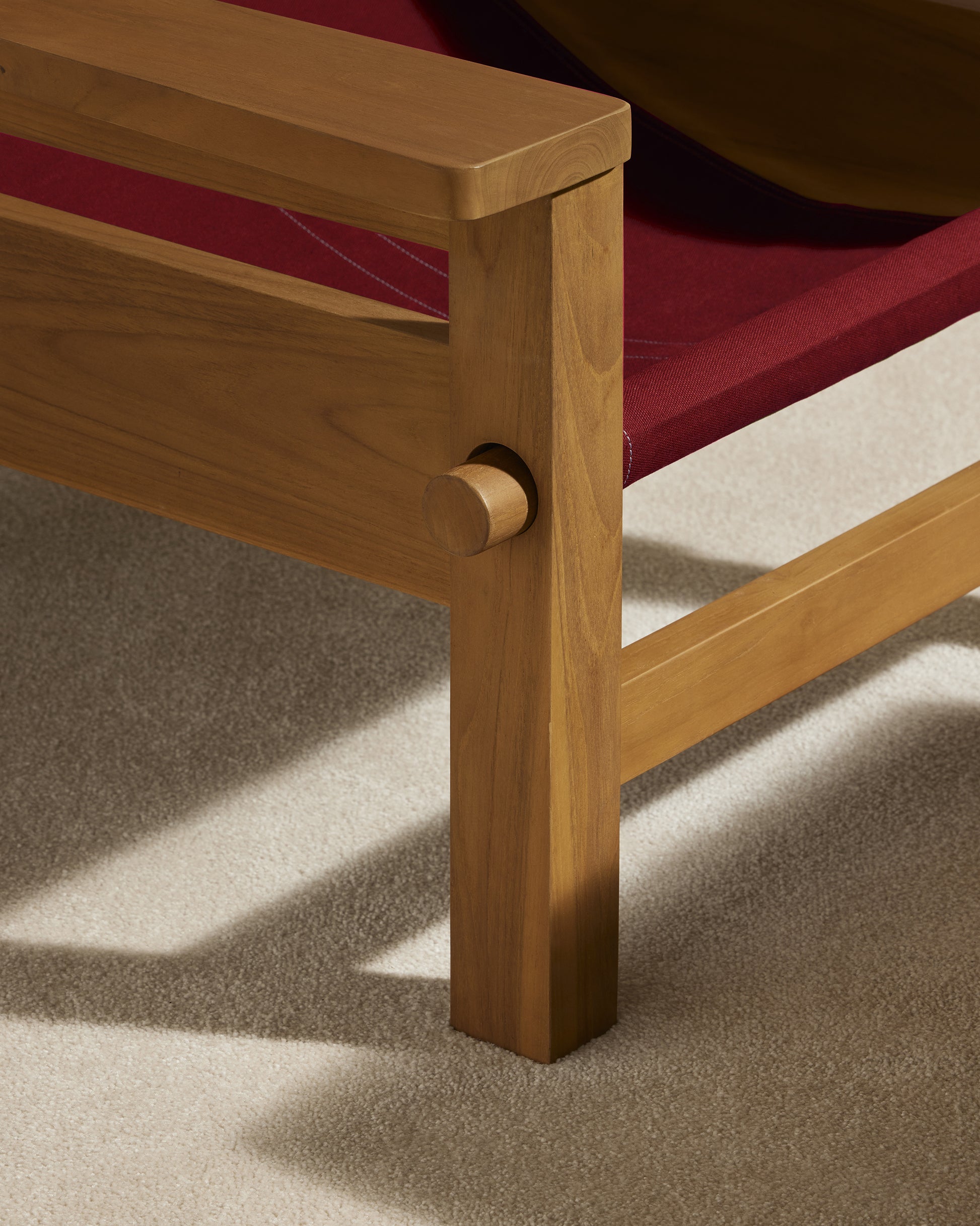 Fauteuil Graney - Carmin design Maison Sarah Lavoine Carmin Teak  90 cm 83 cm 4