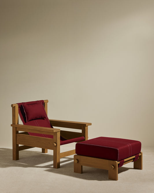 Fauteuil Graney - Carmin design Maison Sarah Lavoine Carmin Teak 90 cm 83 cm 5