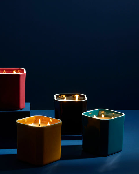 Faceted Candle - Sandalwood