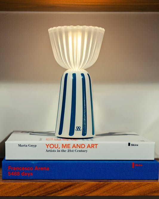 Lampe Swiing - Blanc / Bleu sarah