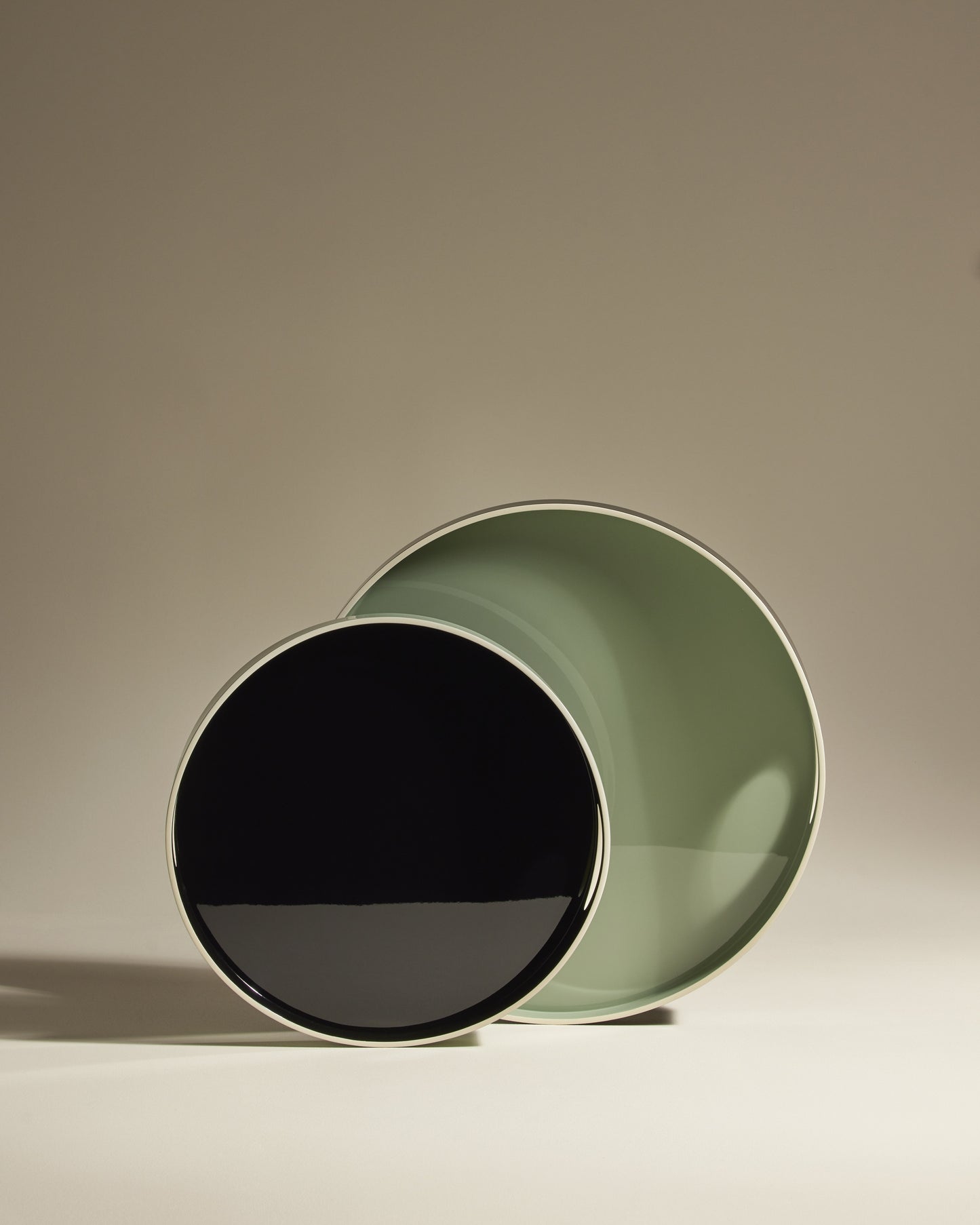 Plateau Basile - Pousse de Tilleul design Maison Sarah Lavoine Pousse de Tilleul Bois laqué   3