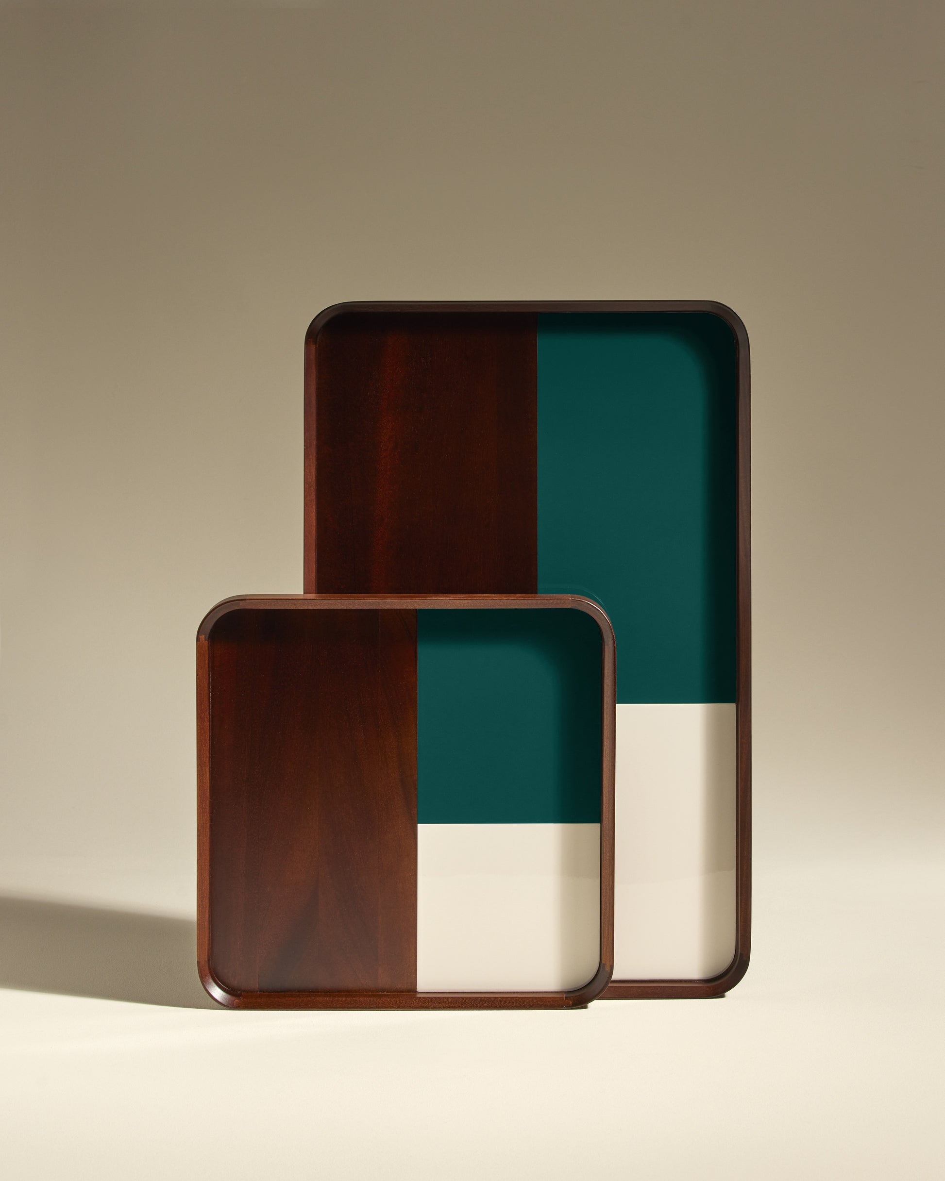 Plateau Sicilia - Bleu Sarah design Maison Sarah Lavoine Bleu Sarah Bois 60 cm  3