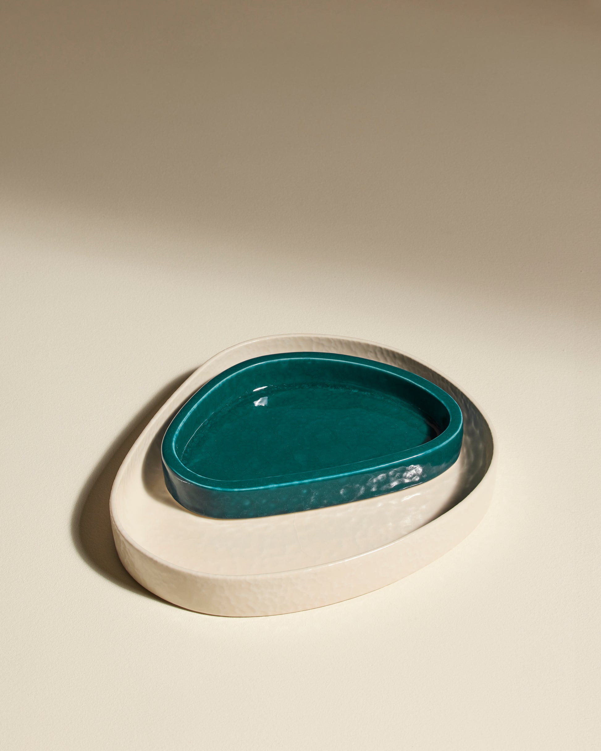 Vide poche Mars - Ecru design Maison Sarah Lavoine Ecru Céramique 28 cm 3,5 cm 5