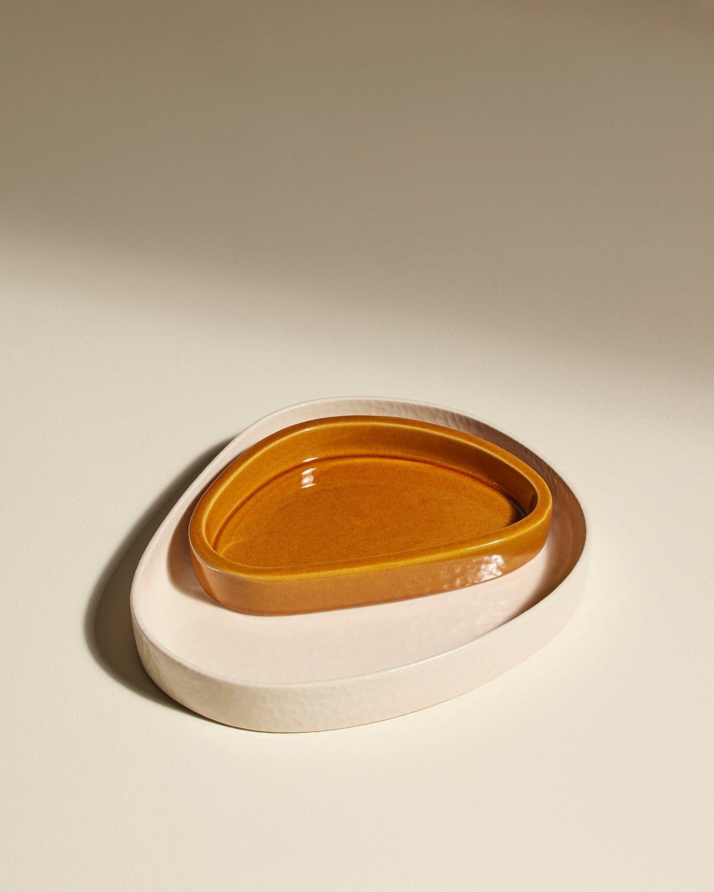 Vide poche Mars - Ecru design Maison Sarah Lavoine Ecru Céramique 28 cm 3,5 cm 6