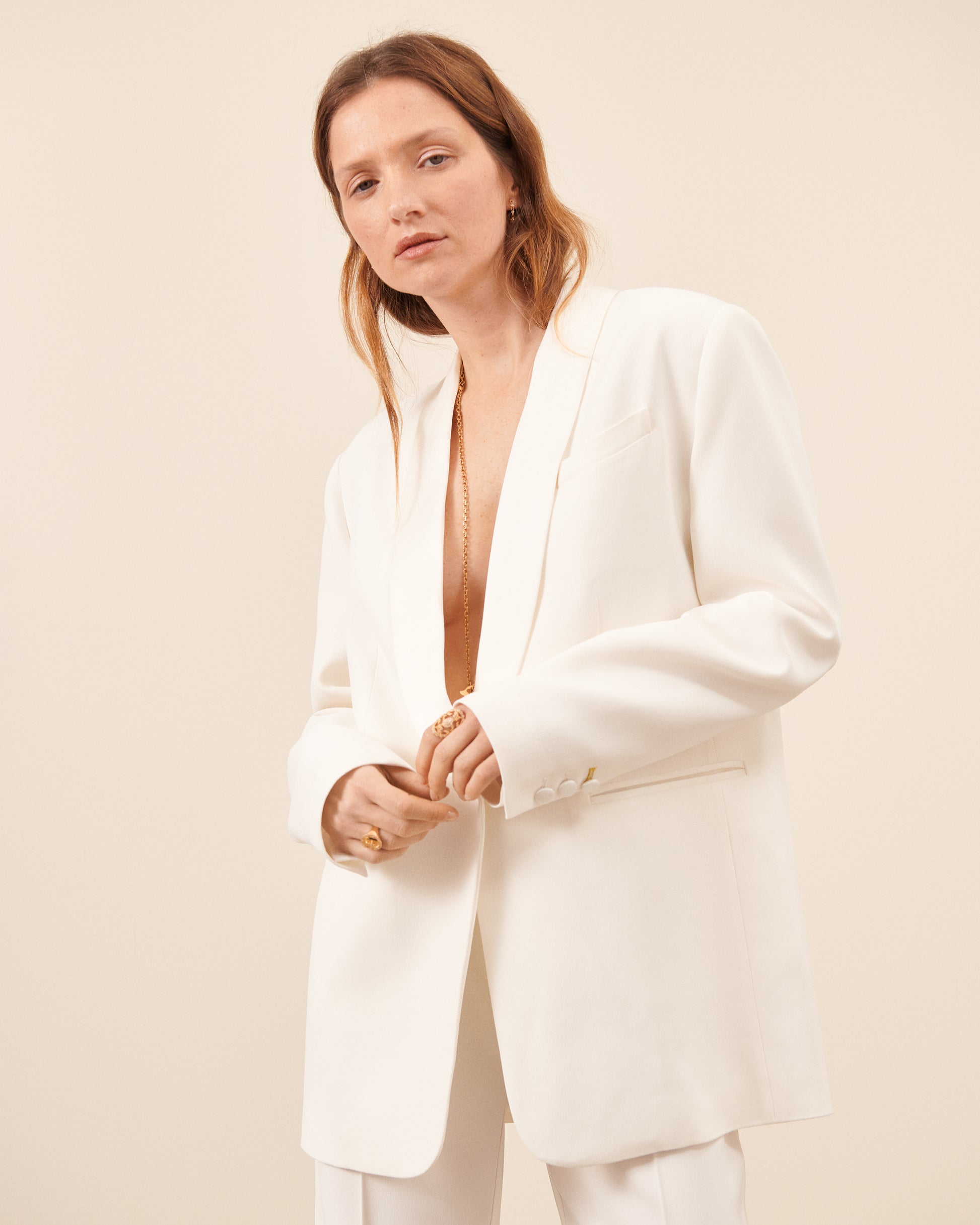Veste Faubourg - Blanc chic Maison Sarah Lavoine Blanc Acetate    1