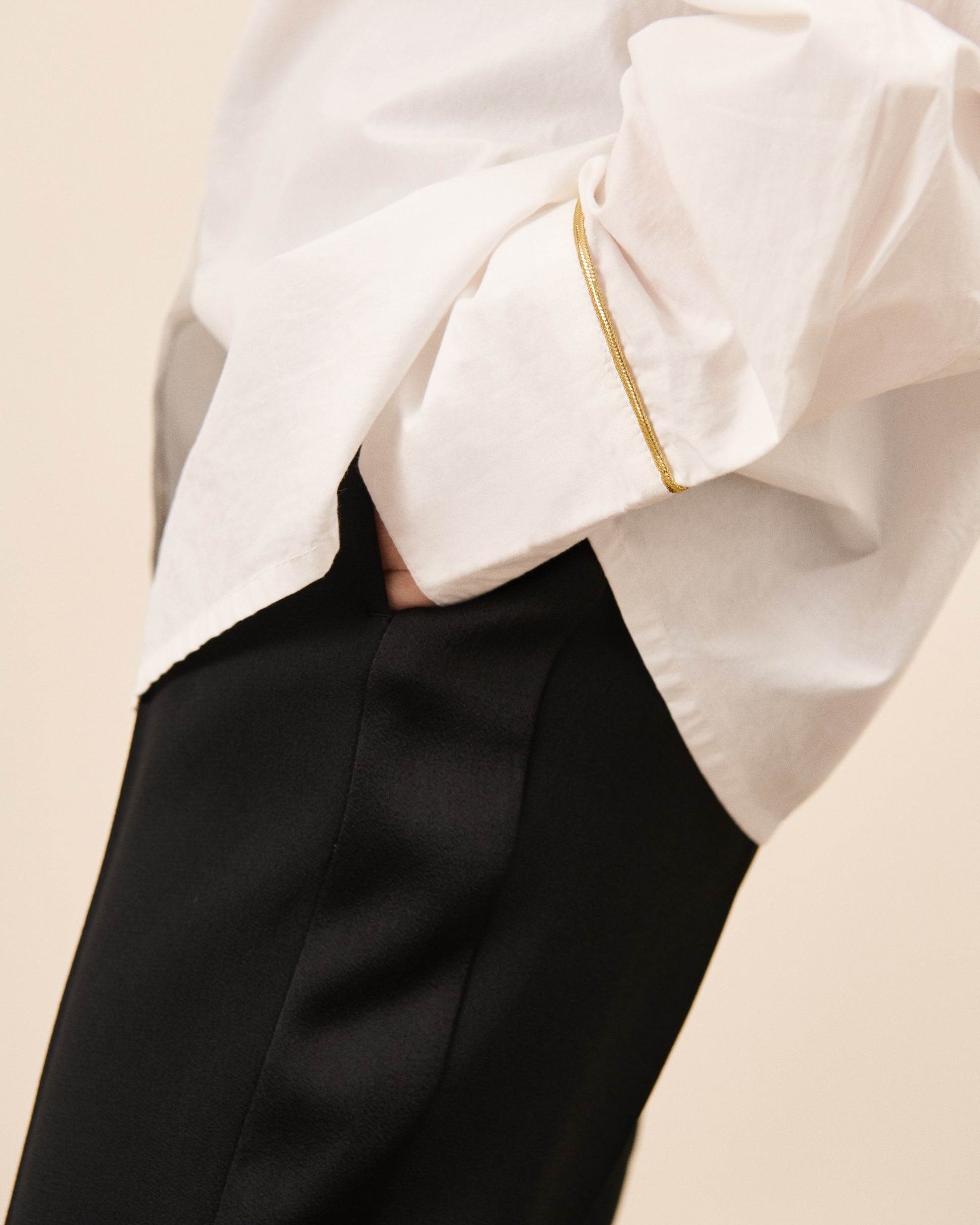 Chemise Haussmann - Blanc chic Maison Sarah Lavoine Blanc Coton    5