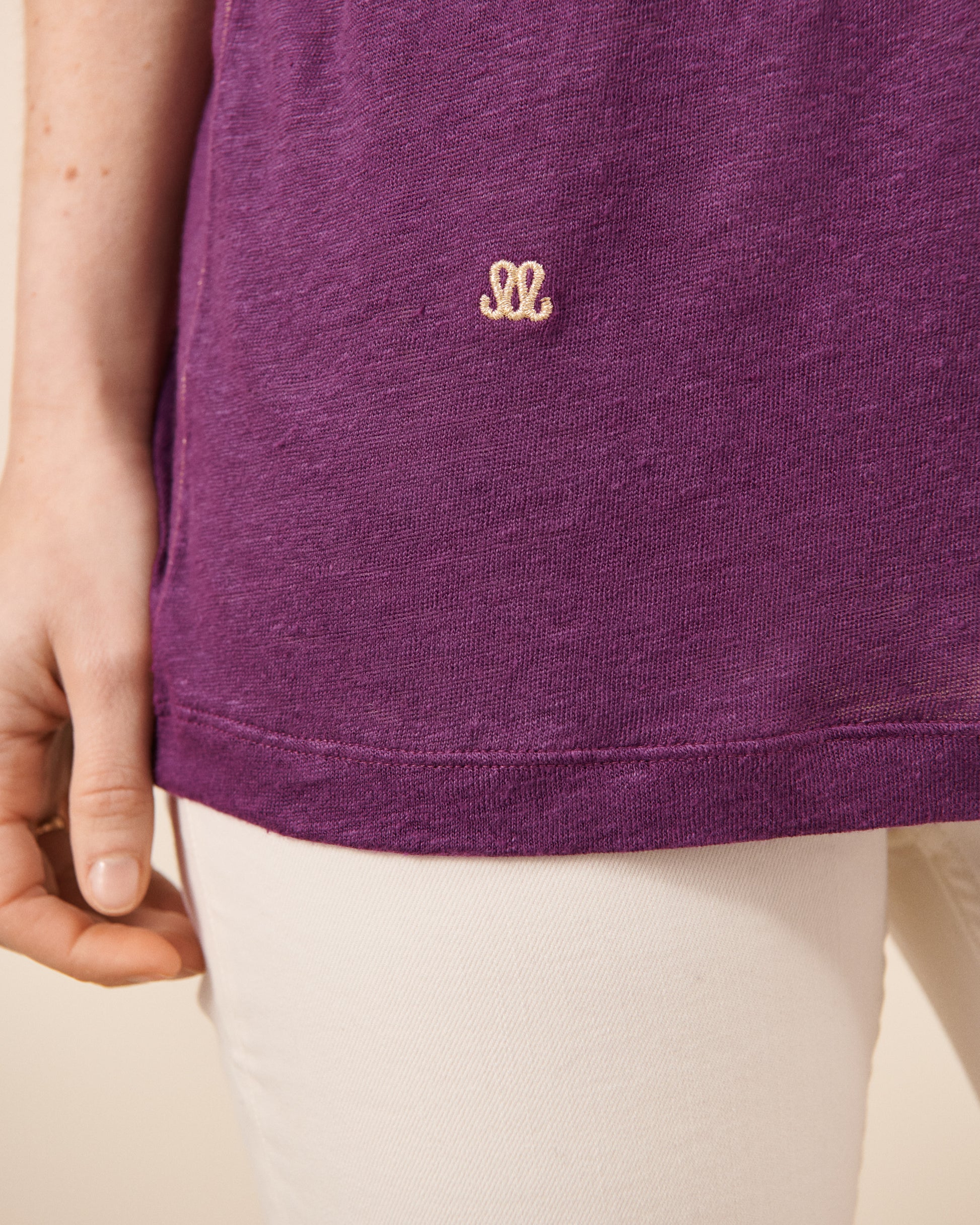 T-Shirt Salin - Dahlia tendance Maison Sarah Lavoine Dahlia Lin    2