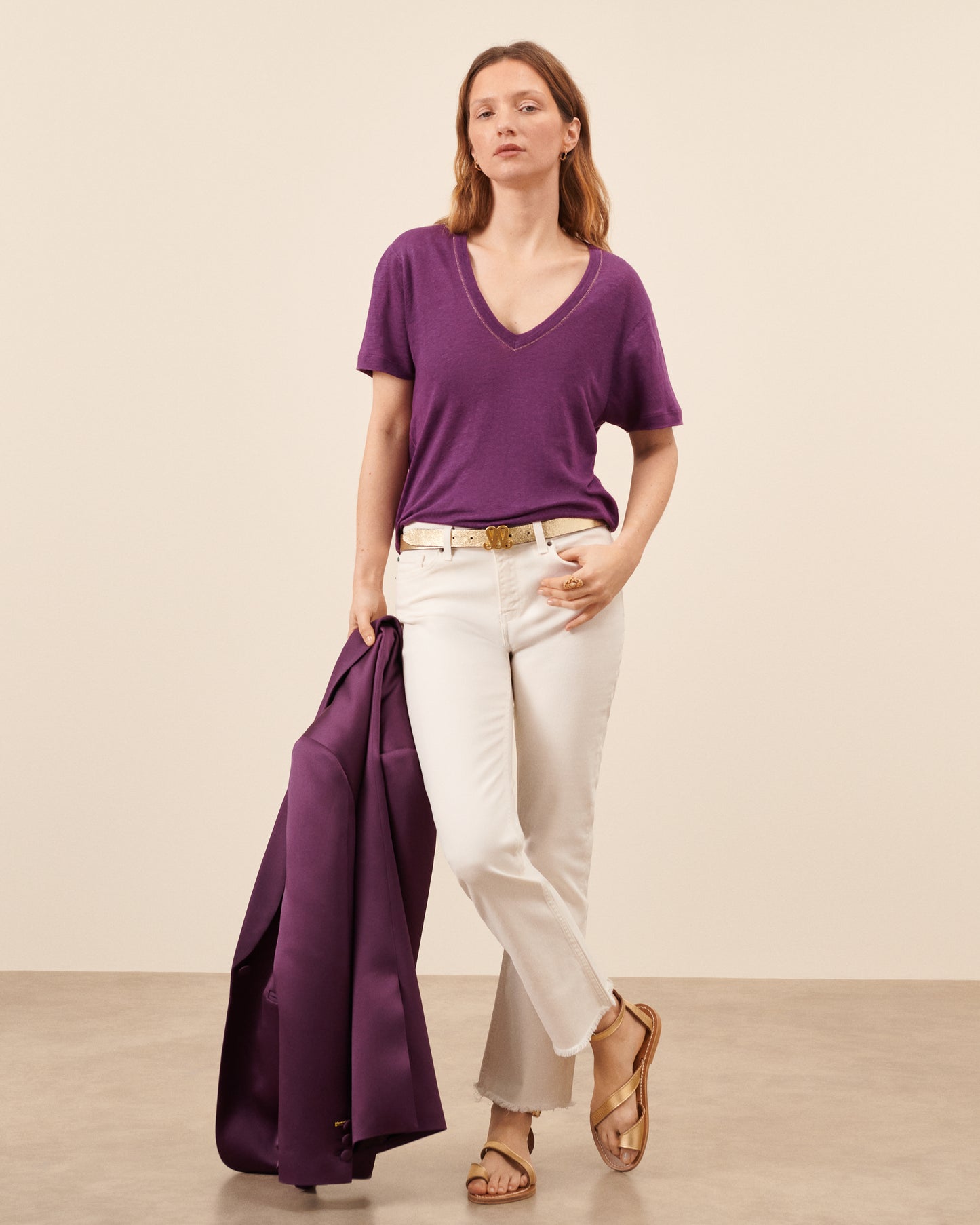 T-Shirt Salin - Dahlia tendance Maison Sarah Lavoine Dahlia Lin 1