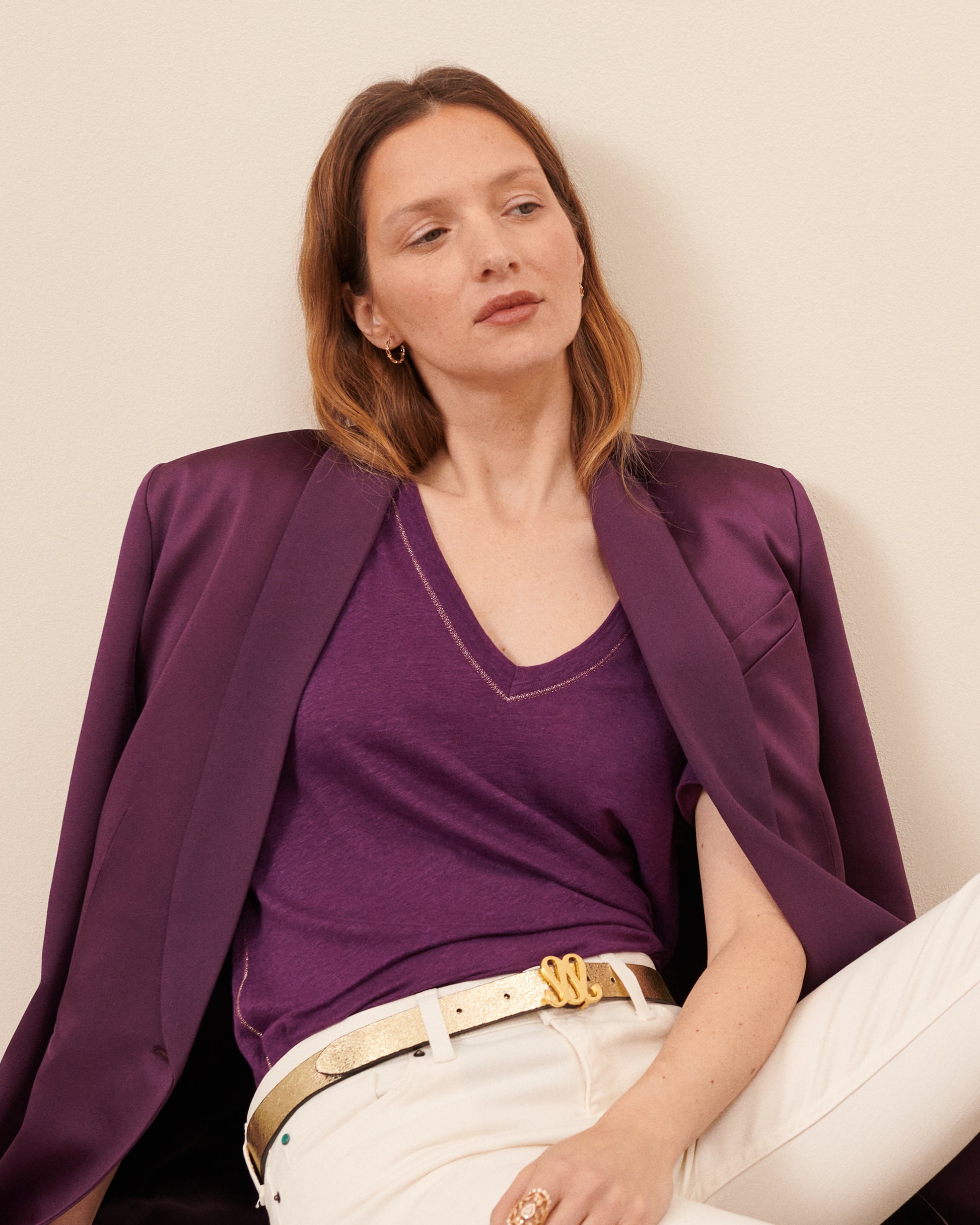 T-Shirt Salin - Dahlia tendance Maison Sarah Lavoine Dahlia Lin    4