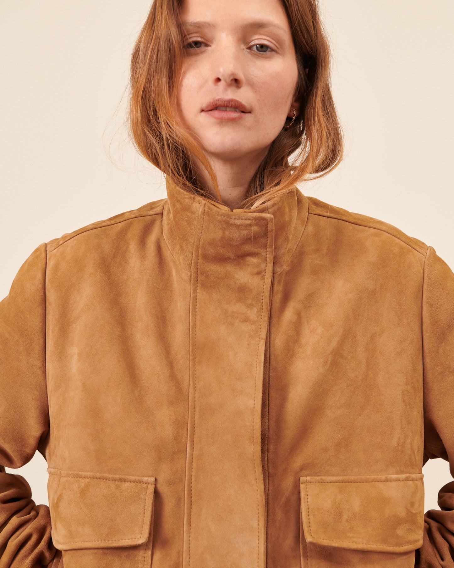 Blouson Alma - Camel chic Maison Sarah Lavoine Camel Daim 5