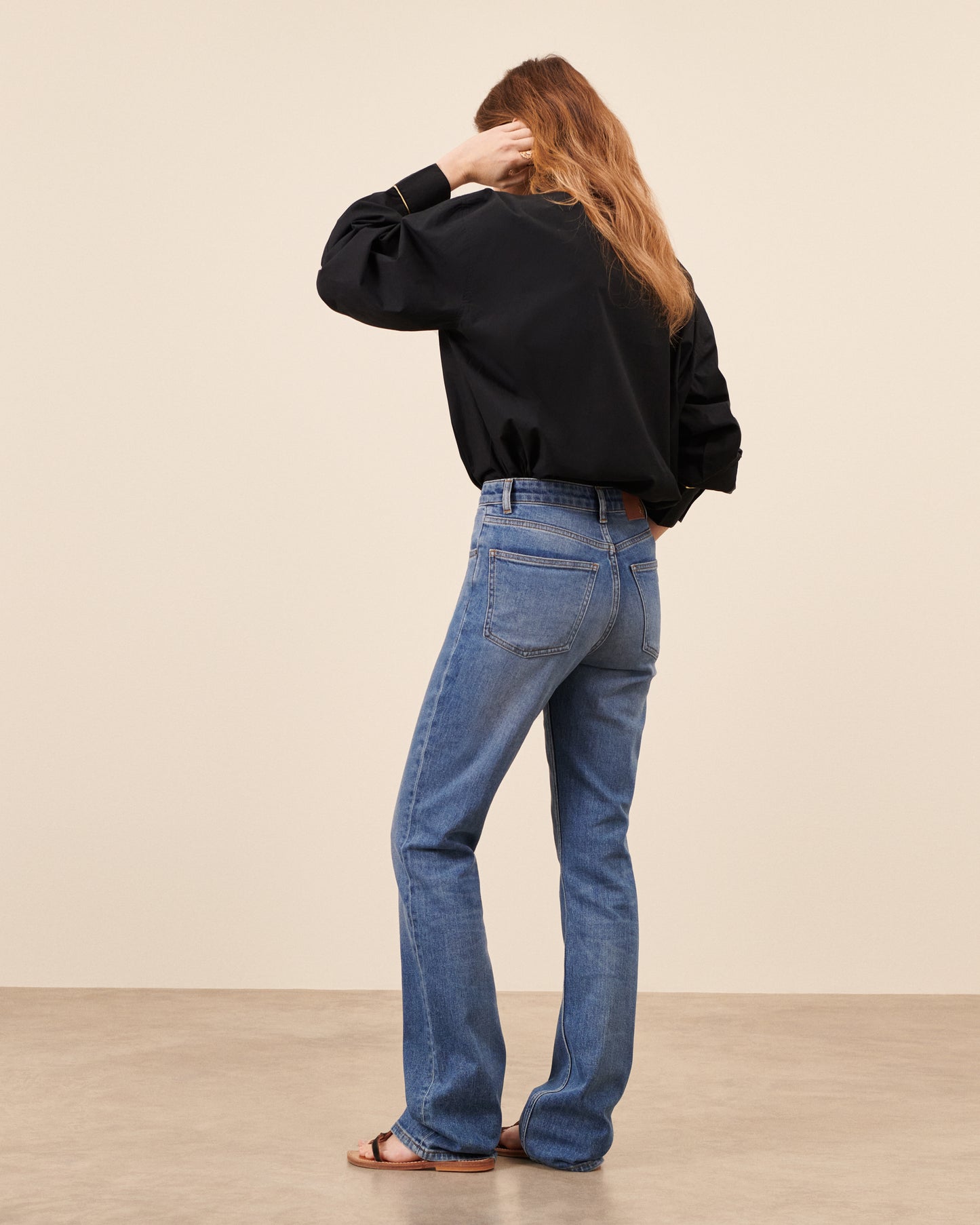 Jean droit Raspail - Bleu fluide, chic Maison Sarah Lavoine Bleu Coton 2