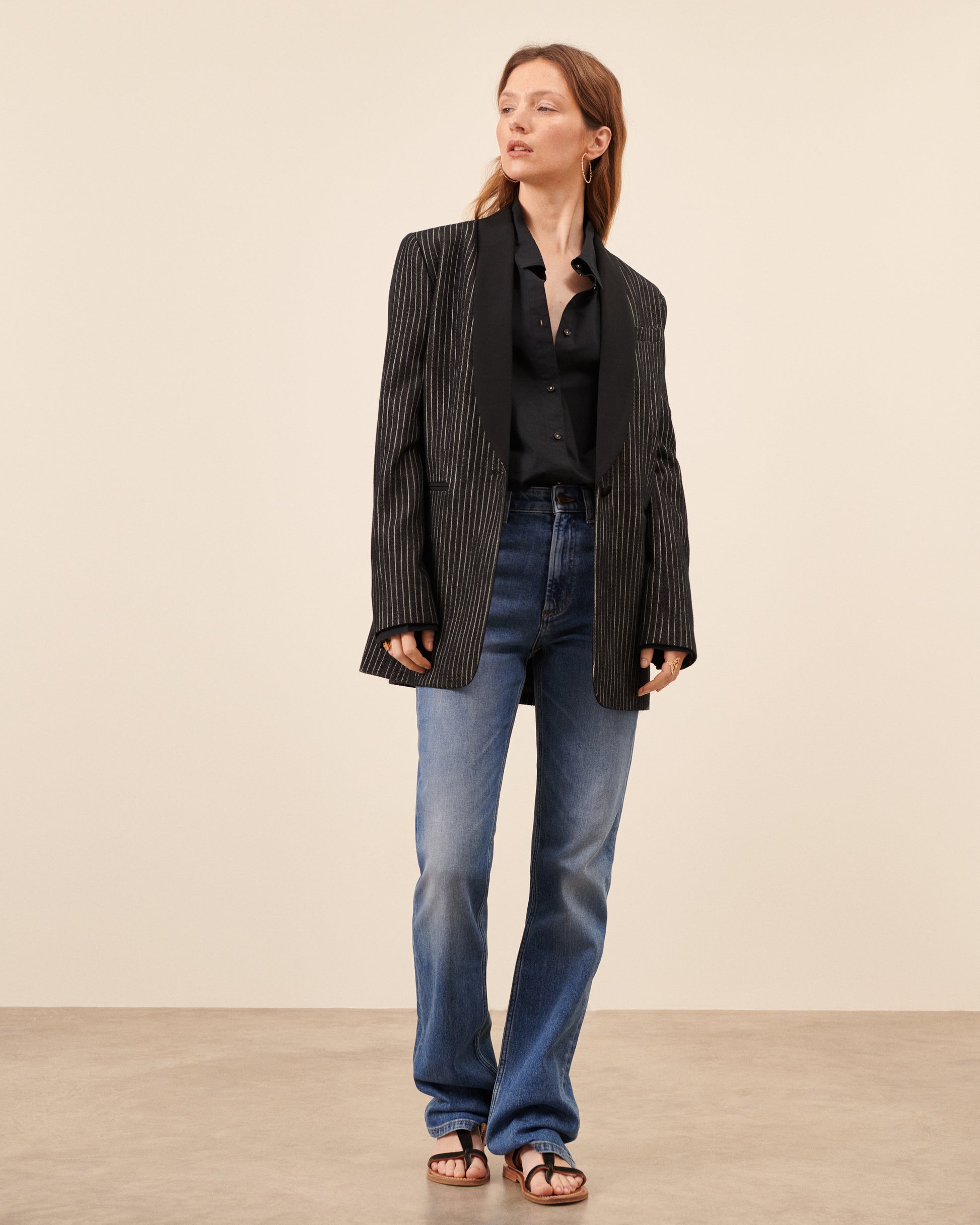 Veste Ambroise - Noir chic Maison Sarah Lavoine Noir / Blanc Coton    3