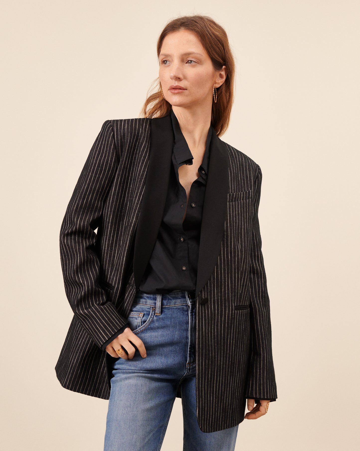 Veste Ambroise - Noir chic Maison Sarah Lavoine Noir / Blanc Coton    1