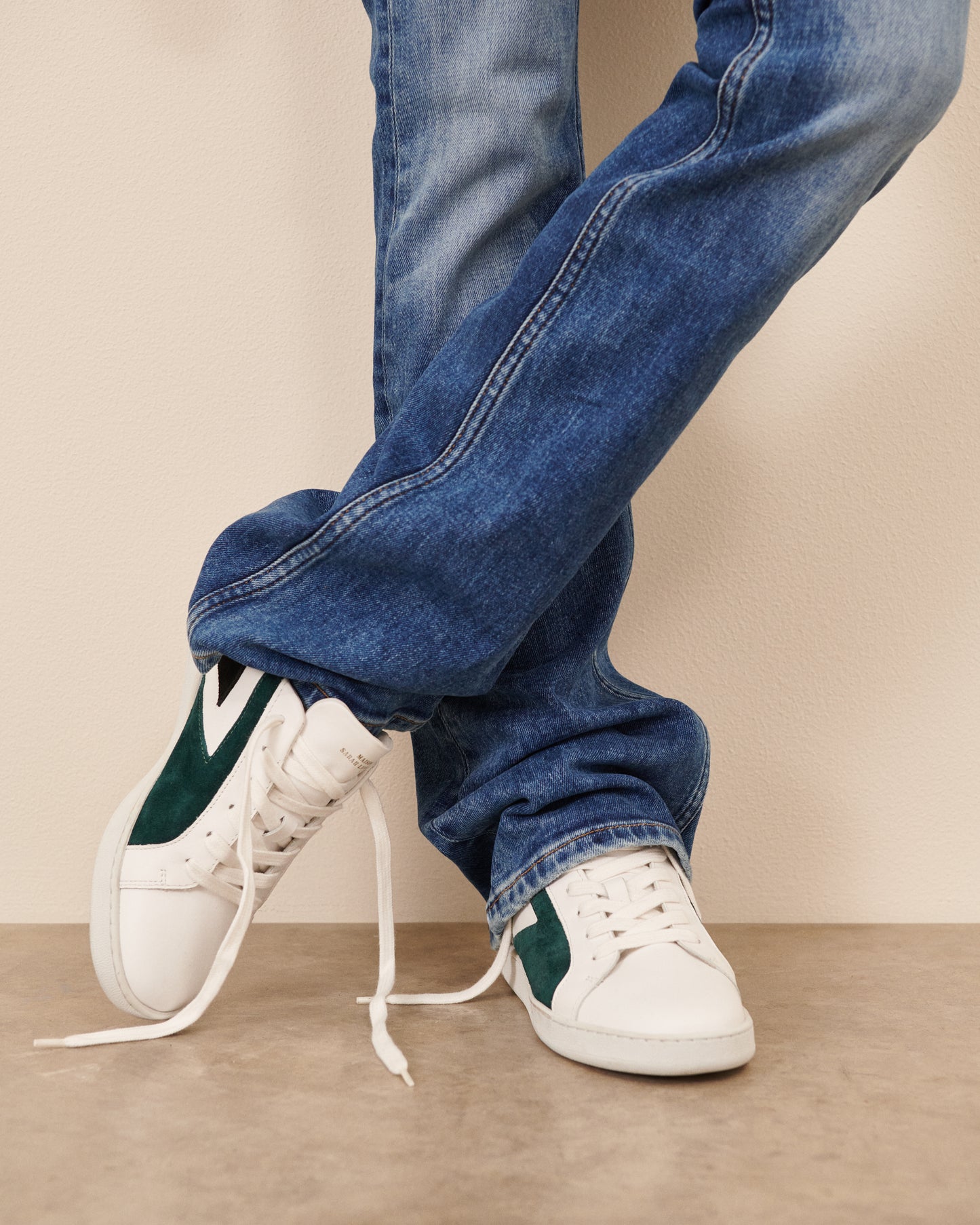 Baskets Claudia - Bleu Sarah tendance Maison Sarah Lavoine Bleu Sarah Cuir   2