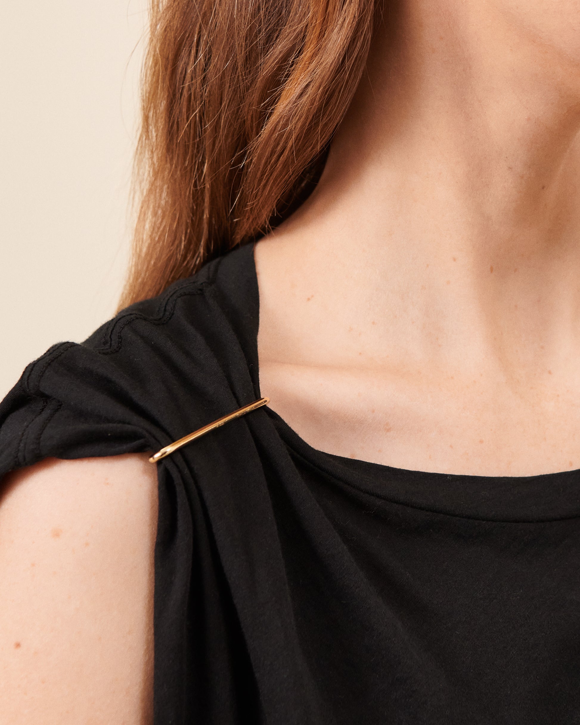 T-Shirt Bac - Noir tendance, chic Maison Sarah Lavoine Noir Coton    4